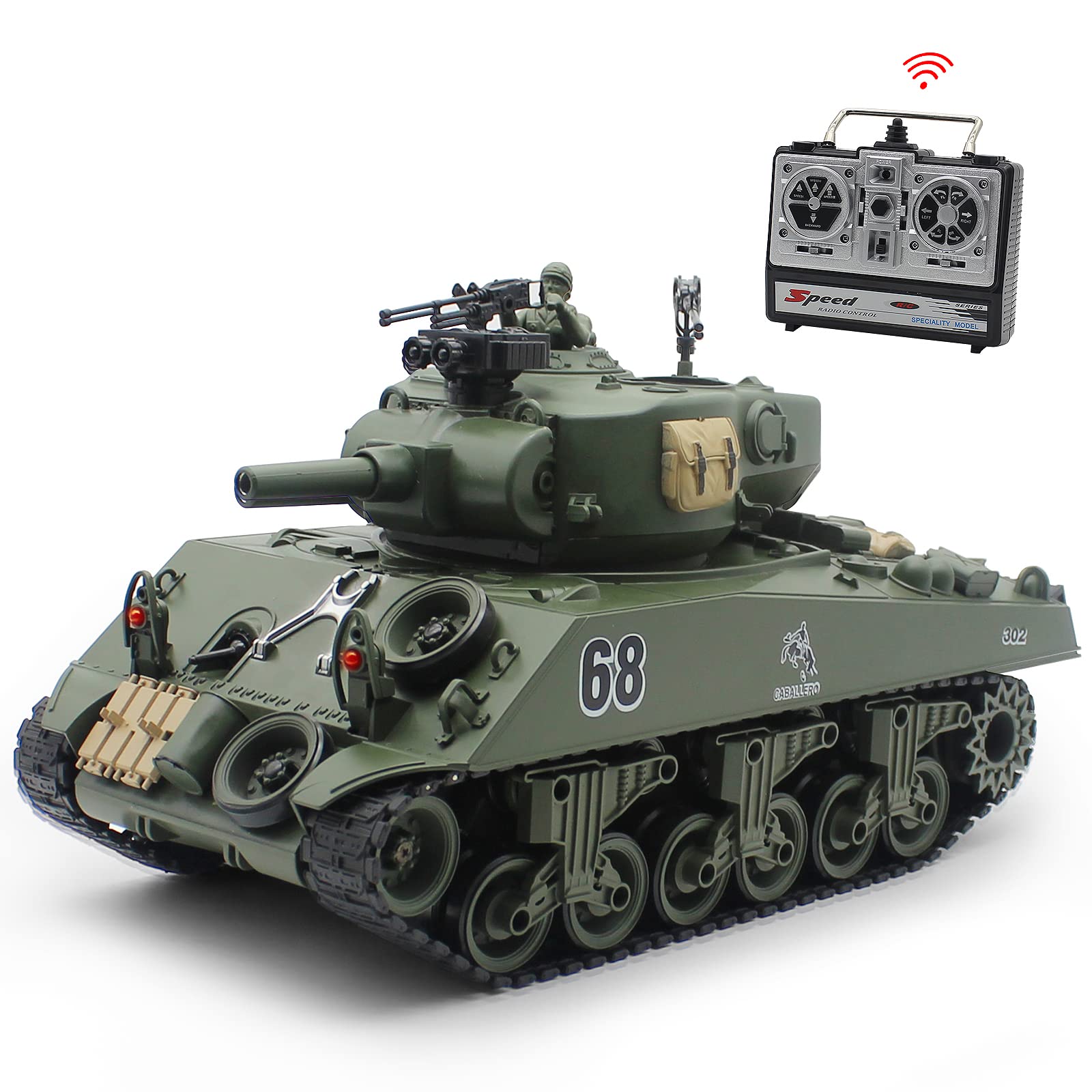 Buy Hitish Remote Control Tank, 2.4Ghz 15 Channel RC Tank with Rotating
