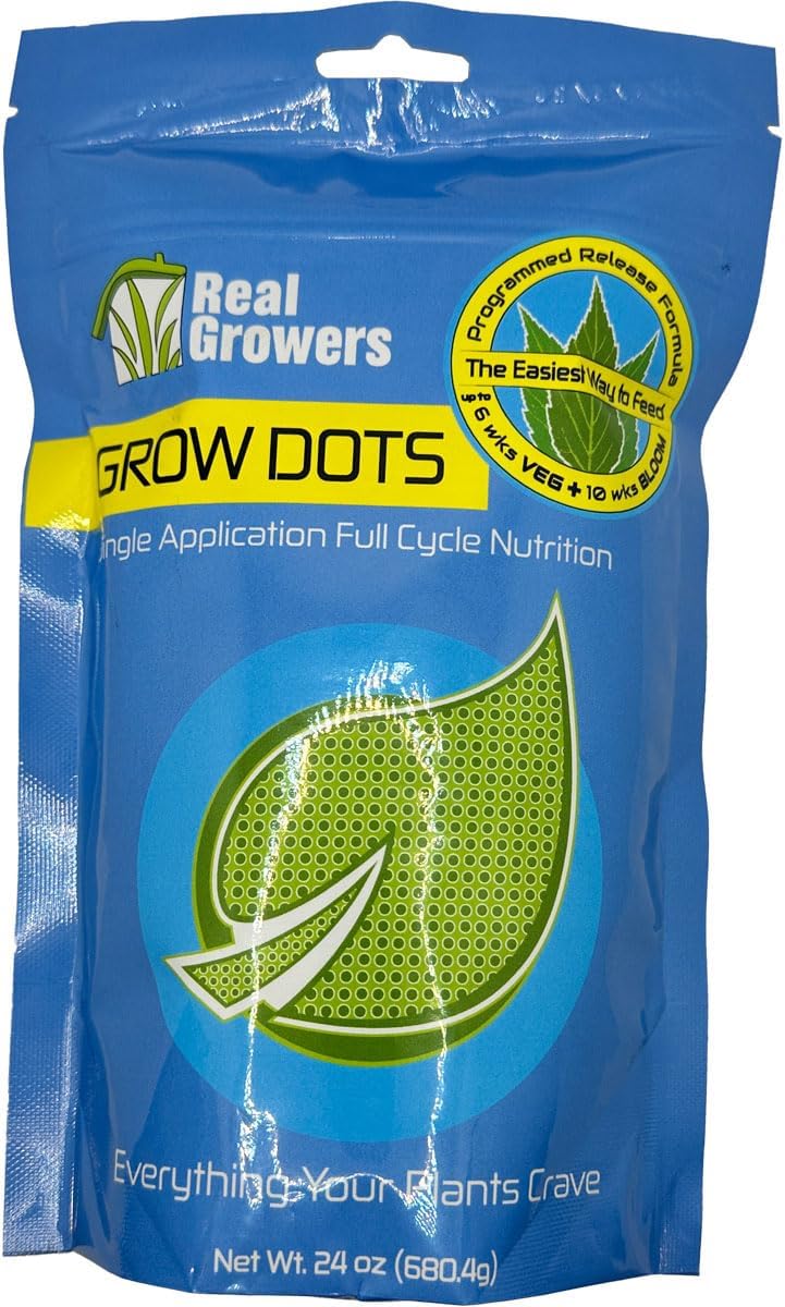 Grow Dots Plant Food, Single-Application, Programmed-Release Plant Nutrient Fertilizer (24oz)