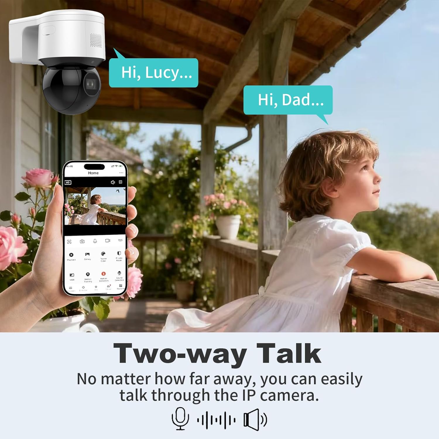 DS-2DE3A404IWG-E/W 4MP Hik PoE Dome Mini PTZ Camera with 4X Zoom IR, Pan and tilt Ability, Excellent Low-Light Performance, IR Night Vision 50m, Audible and Visual Alarm, Support Upgrade