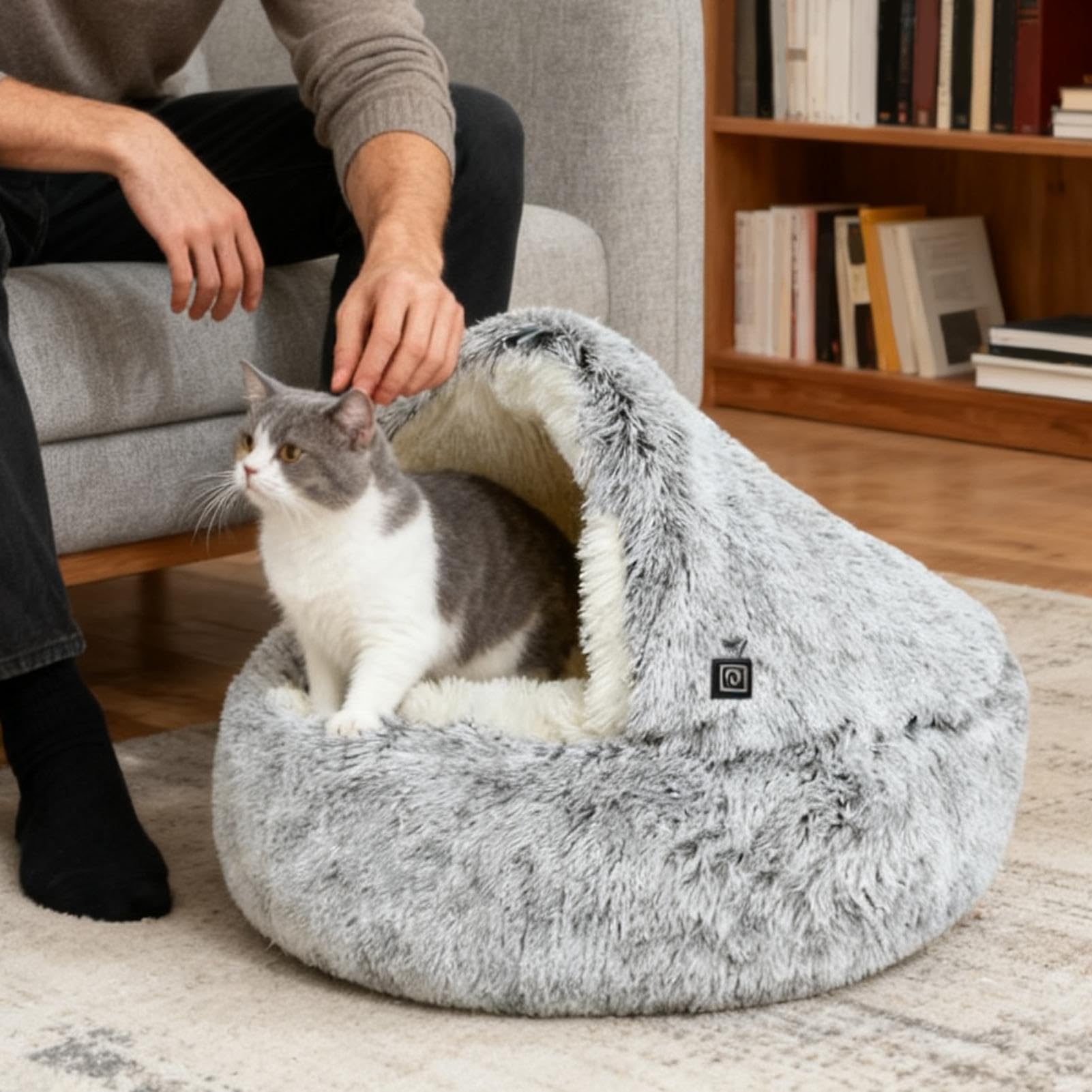 Cesta riscaldante per gatti – Casa d'inverno per gattini – Nido riscaldante per gatti – per proprietari di animali interni casa convalescenza sonno riposino veterinario