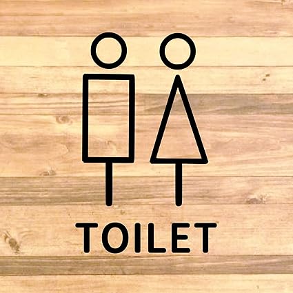 Amazon トイレサイン トイレマーク 縦長のシンプルなデザインが可愛い男女でトイレサインステッカー 店舗用 施設用 自宅用 ドア前 扉前 Toilet Restroom 黒 インテリア オンライン通販 Amazon トイレサイン トイレマーク 縦長のシンプルなデザインが可愛い男女でトイレサインステッカー 店舗用 施設用 自宅用 ドア前 扉前 Toilet Restroom 黒 インテリア オンライン通販