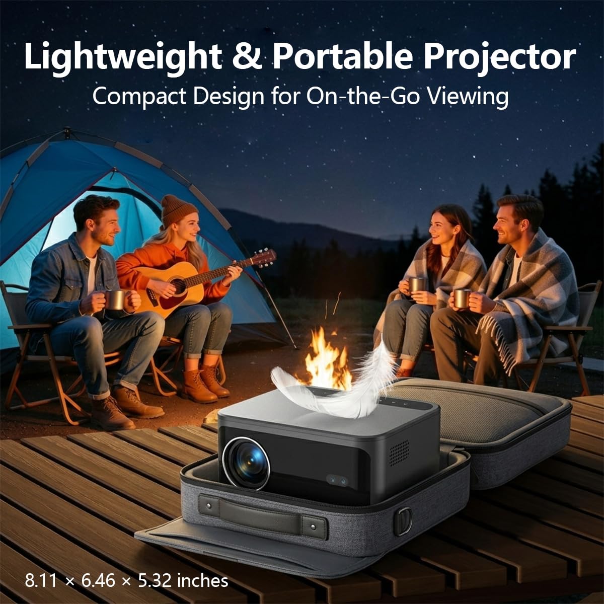 Videoproiettore ad alte prestazioni JY-540: luminosità 600 ANSI, Wi-Fi e Bluetooth, pulsante touch, ingressi HDMI/USB, Keystone automatico, Full HD 1080P - Perfetto per Home Theater, presentazioni e
