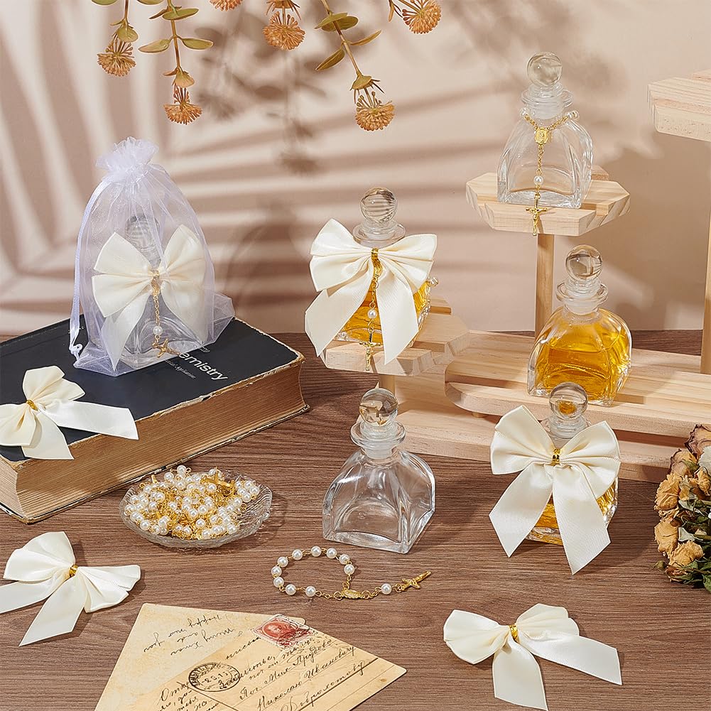 16 Set Heilige Flasche Taufgeschenke Mit Kreuz 50ml Weihwasserbehälter Aus Glas Mit Organzabeutel Taufgeschenke Für Ostern Gäste Geschenke Zur Heiligen Kommunion Kirche Hochzeit