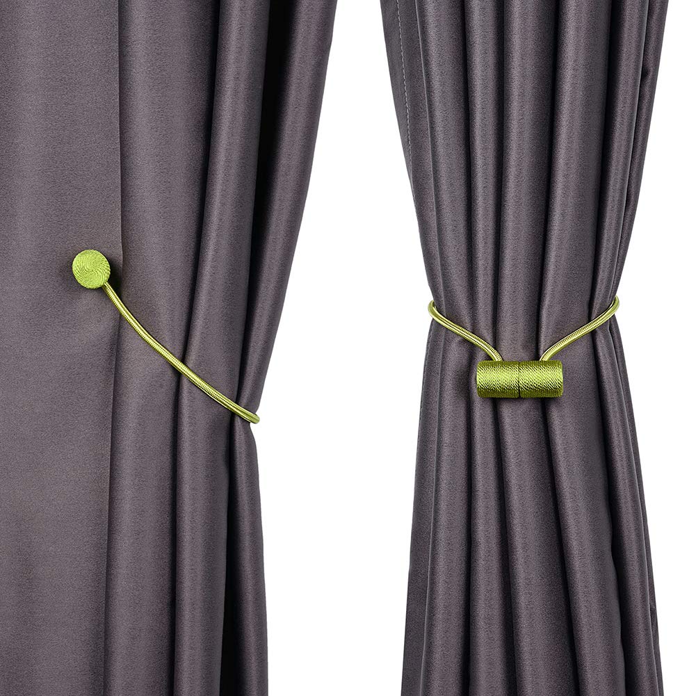 DAZUINIAO Lot de 2 ebrasses de rideaux en étal pour rideaux, crochets
