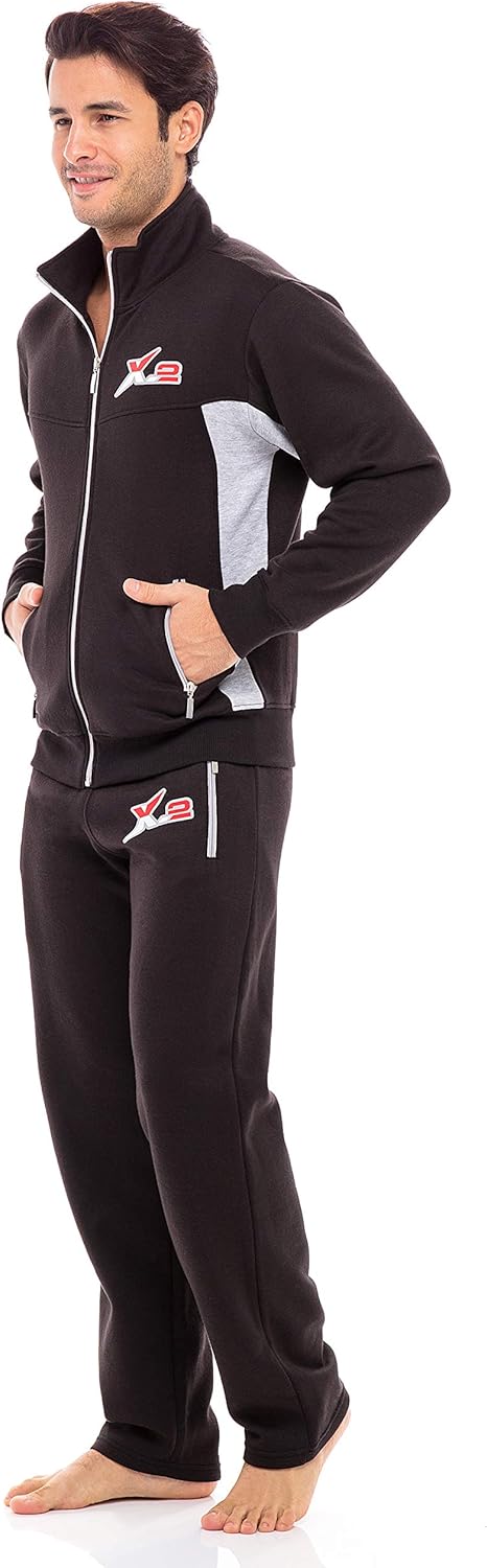 Skylinewears Men's Activewear Full Zip Warm Tracksuit Sports Set Casual Sweat Suit 2 Piece Set