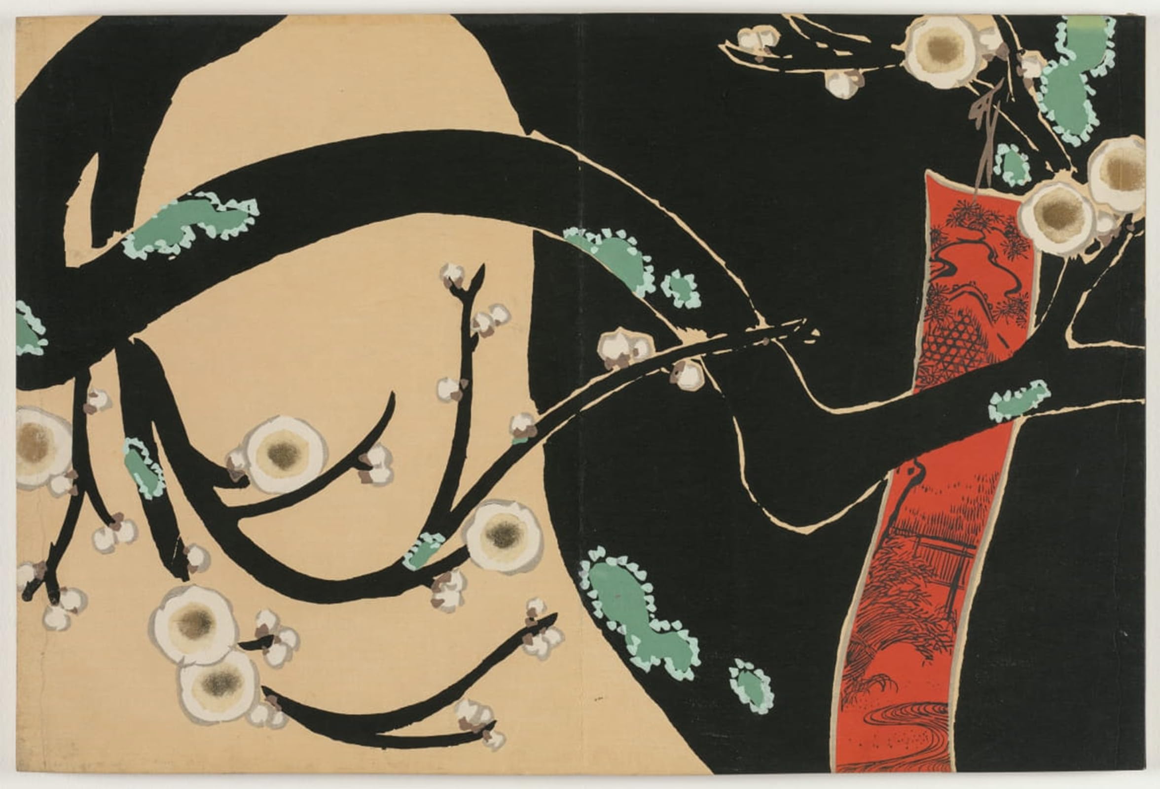 POSTERIIk Famous Print Pop Art Wall Art Graffiti Flowers of a Hundred Worlds Plum by Kamisaka Sekka Art Prints for Home Decor 60x90cm