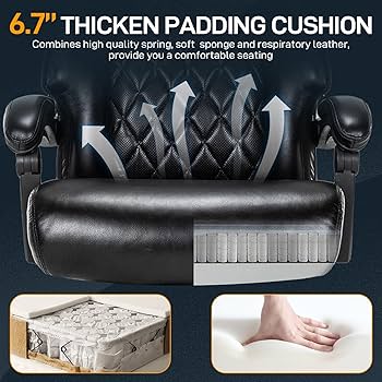椅子 Atmszok Amazon.com: 500 LBS Big and Tall Office Chair with Foot Rest