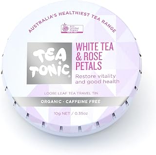 White Tea & Rose Petals Loose Leaf Travel Tin