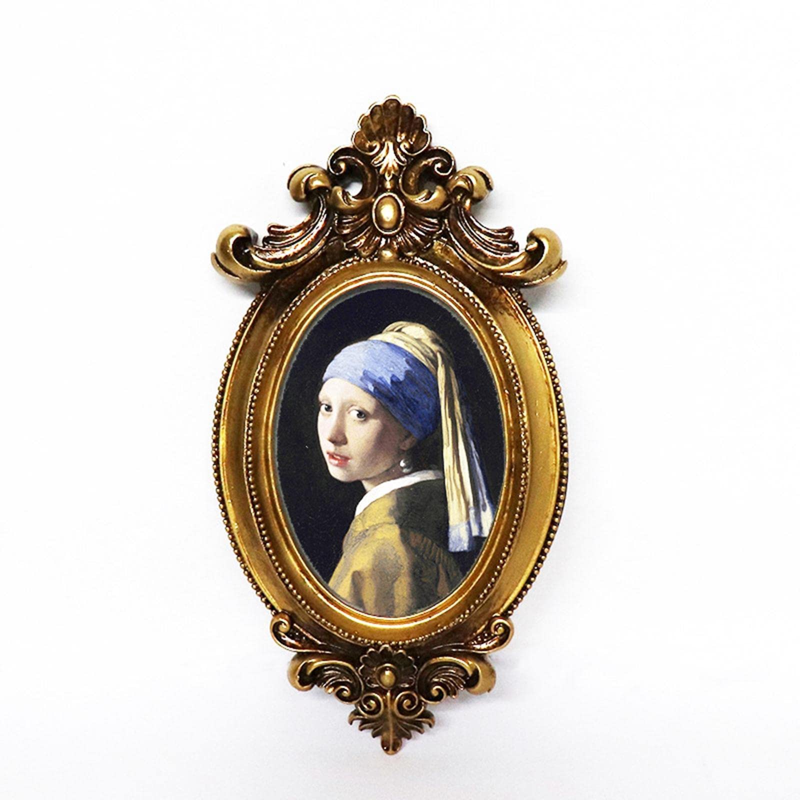 Amazon.co.jp: Oval Picture Frame Vintage Photo Frame for Home