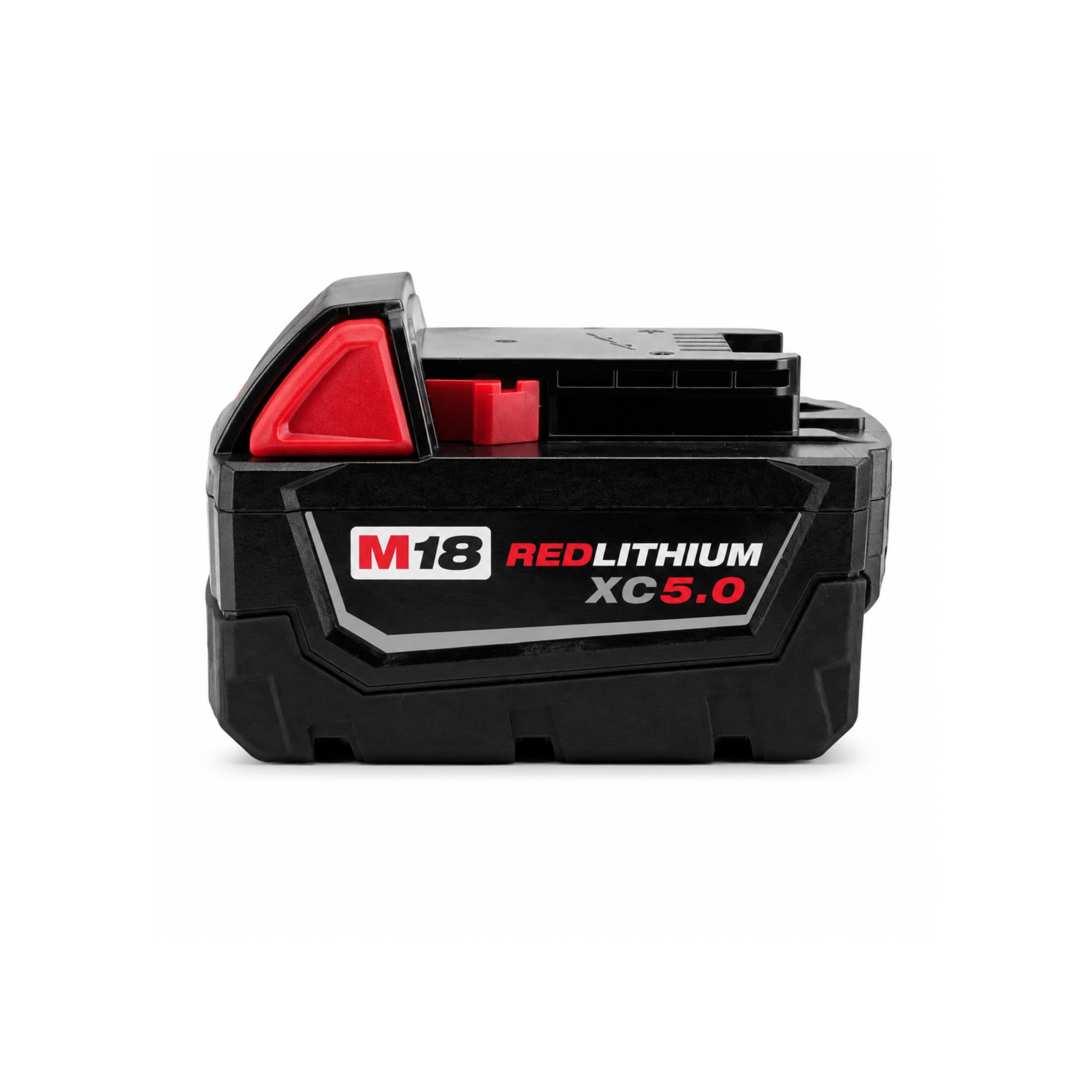 Batterie 18 V 5,0 Ah Compatible avec Milwaukee M18 B5 Red Lithium – Batterie de Remplacement Li-ION 90 Wh avec indicateur LED