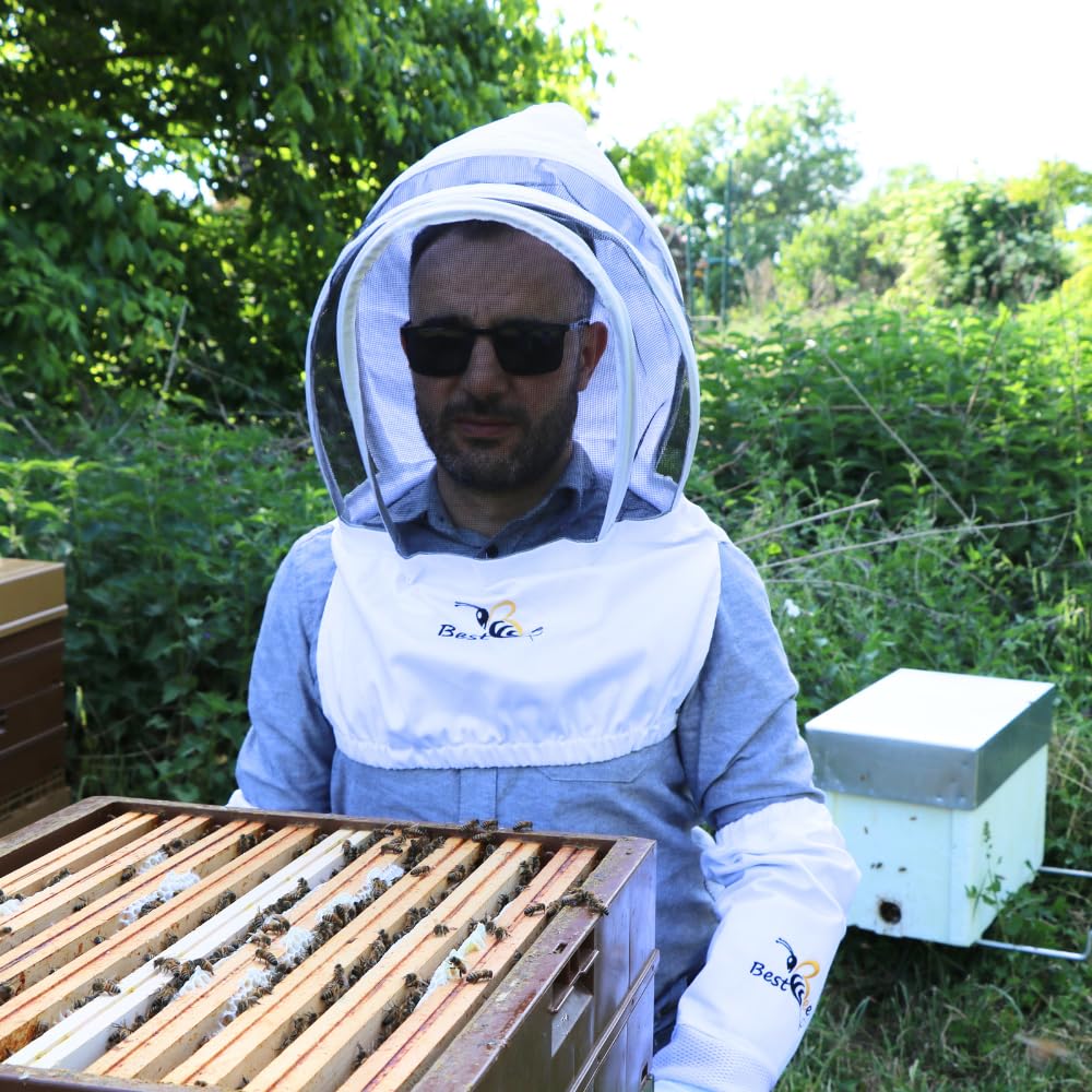 Best Bee Chapeau Apiculteur , Tissu Épais en coton, léger et facile à transporter et à porter, anti guêpes & abeilles