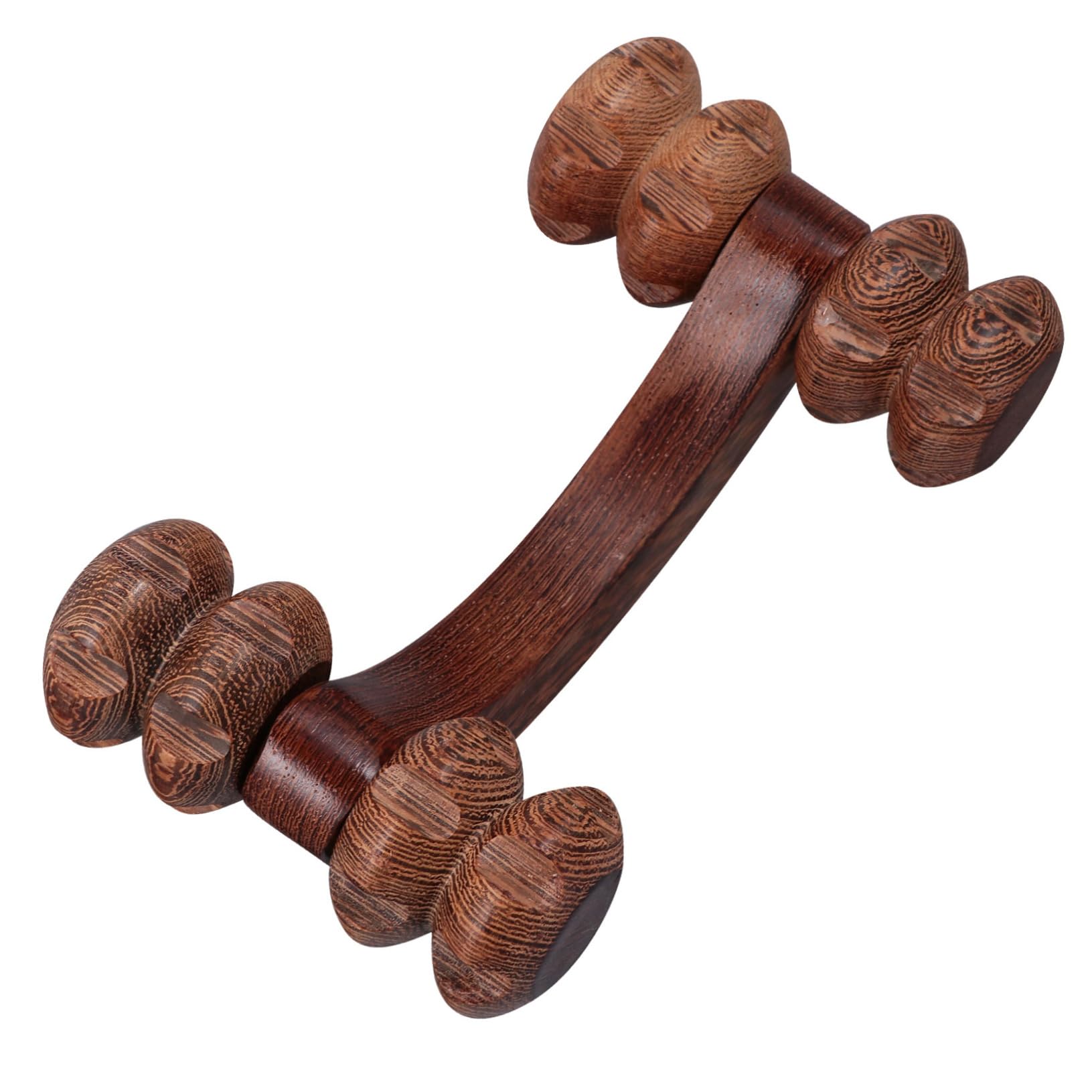BCOATH Wooden Spine Massage Tool Manual Massage Roller Hand Roller Massager for Full Body Relaxation