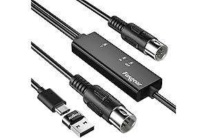 MIDI to USB C Cable