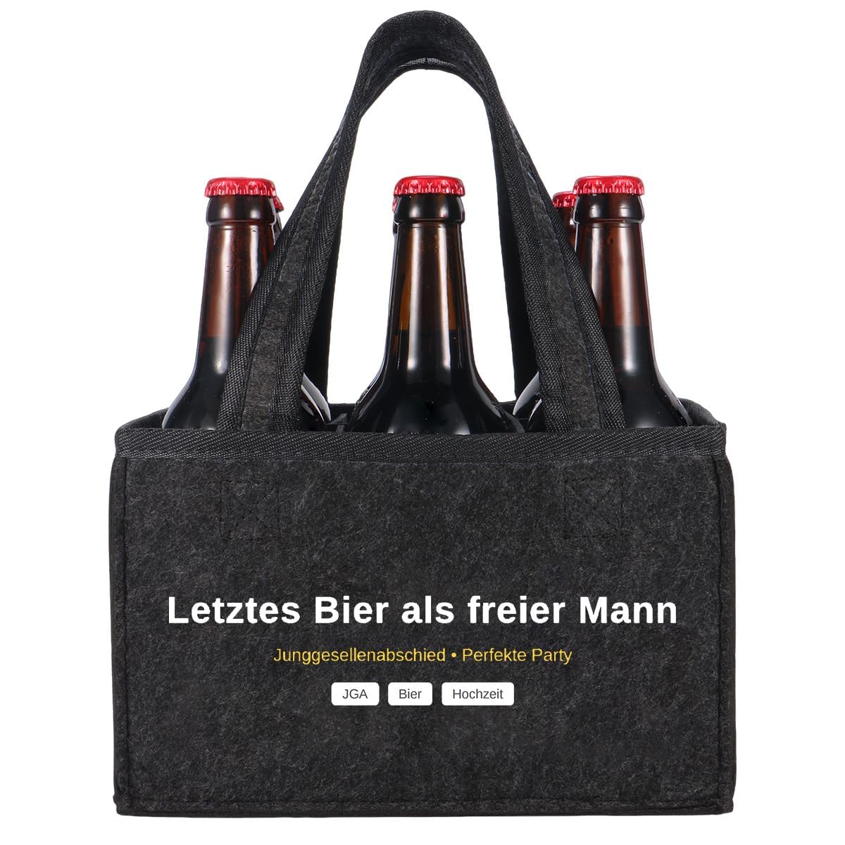 Anicy Weihnachten Geschenke Flaschentasche Filz, Lustige Geschenke für Männer und Frauen, Geburtstagsgeschenk für Männer und Frauen, Witzige Männergeschenke Männerhandtasche Bier