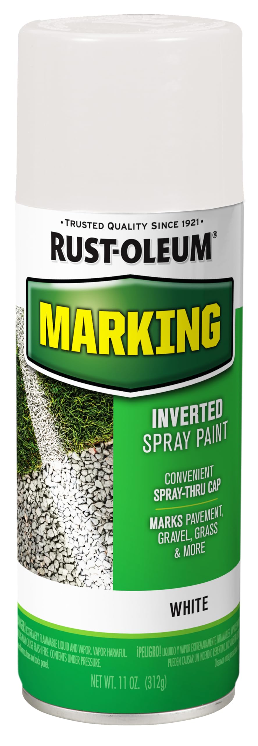 Rust-Oleum 1985830 Specialty Marking Spray Paint, 11 oz, White