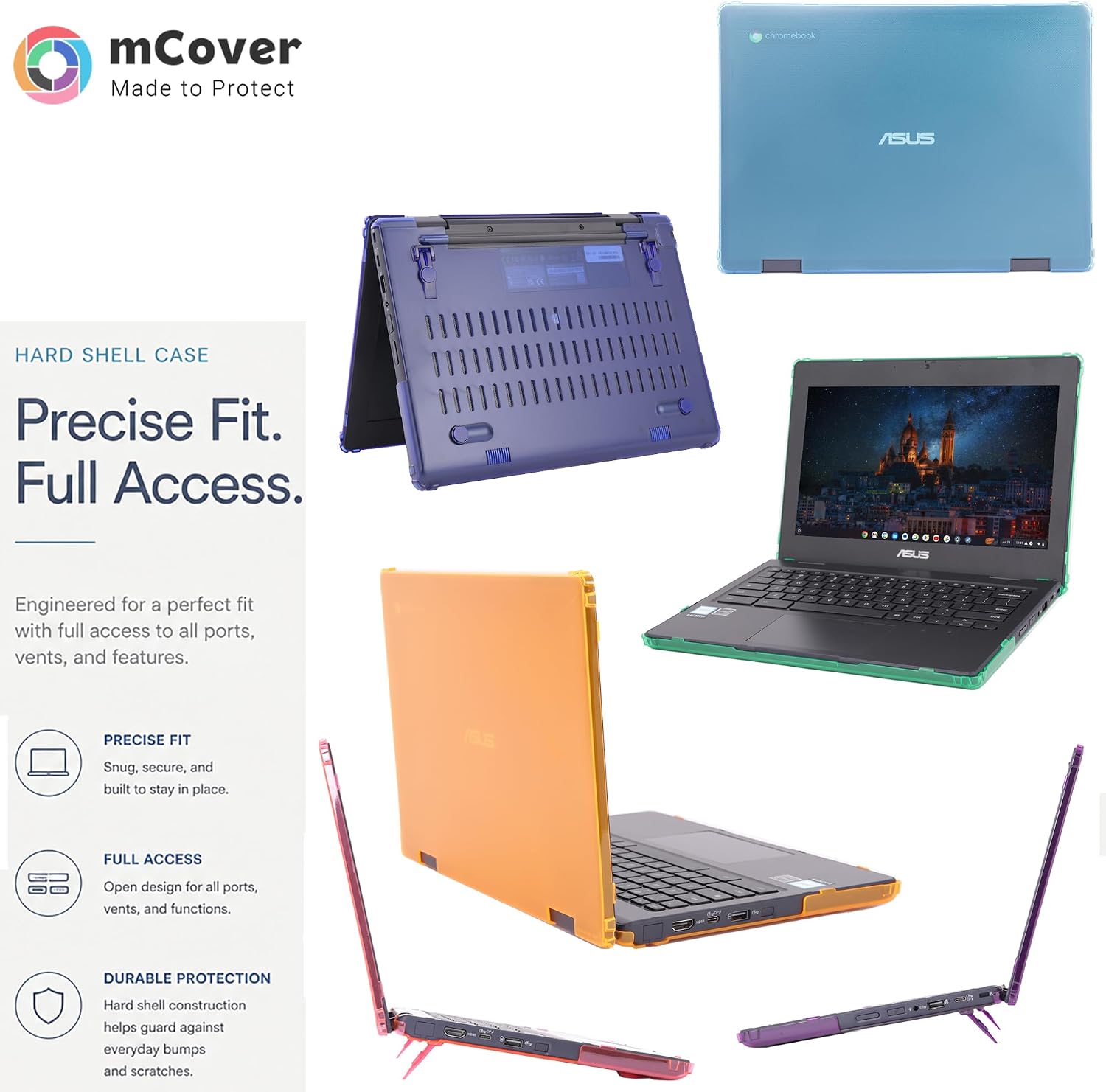 mCover Case Only Compatible for 2024~2026 11.6" ASUS Chromebook CR11 (CR1104CGA or CR1104CTA) Series Laptop Computers (NOT Fitting Any Other ASUS Models)- Purple image 5