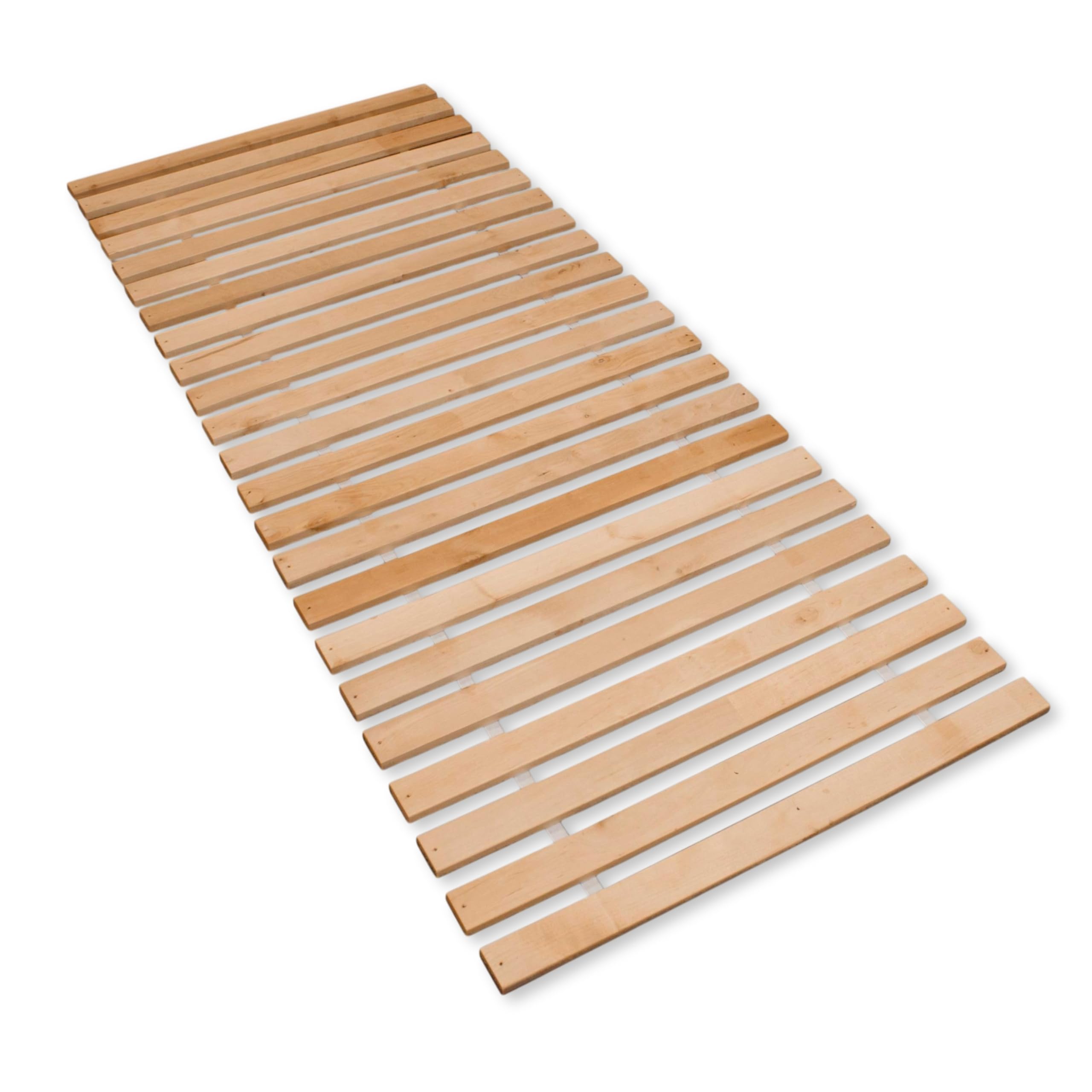 Betten-ABC Premium Rollrost, Stabiles Erlenholz, mit 23 Leisten und Befestigungsschrauben Größe 80 x 200 cm