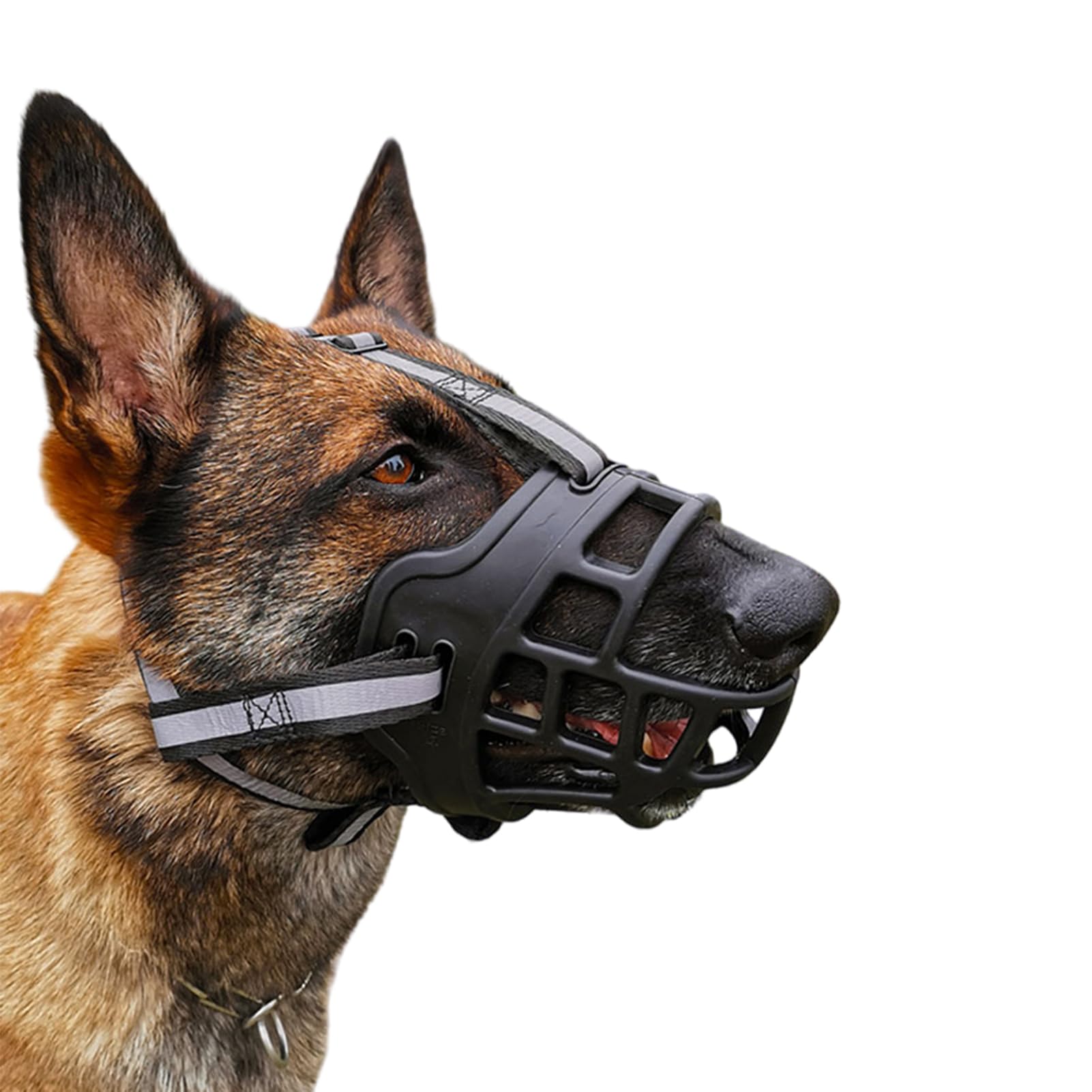 Bozal para Perros, Bozal antiladridos for Perros, Protector de bozal for, Transpirable, Ajustable, diseño humanizado, Permite jadear y Beber(Black,XS)