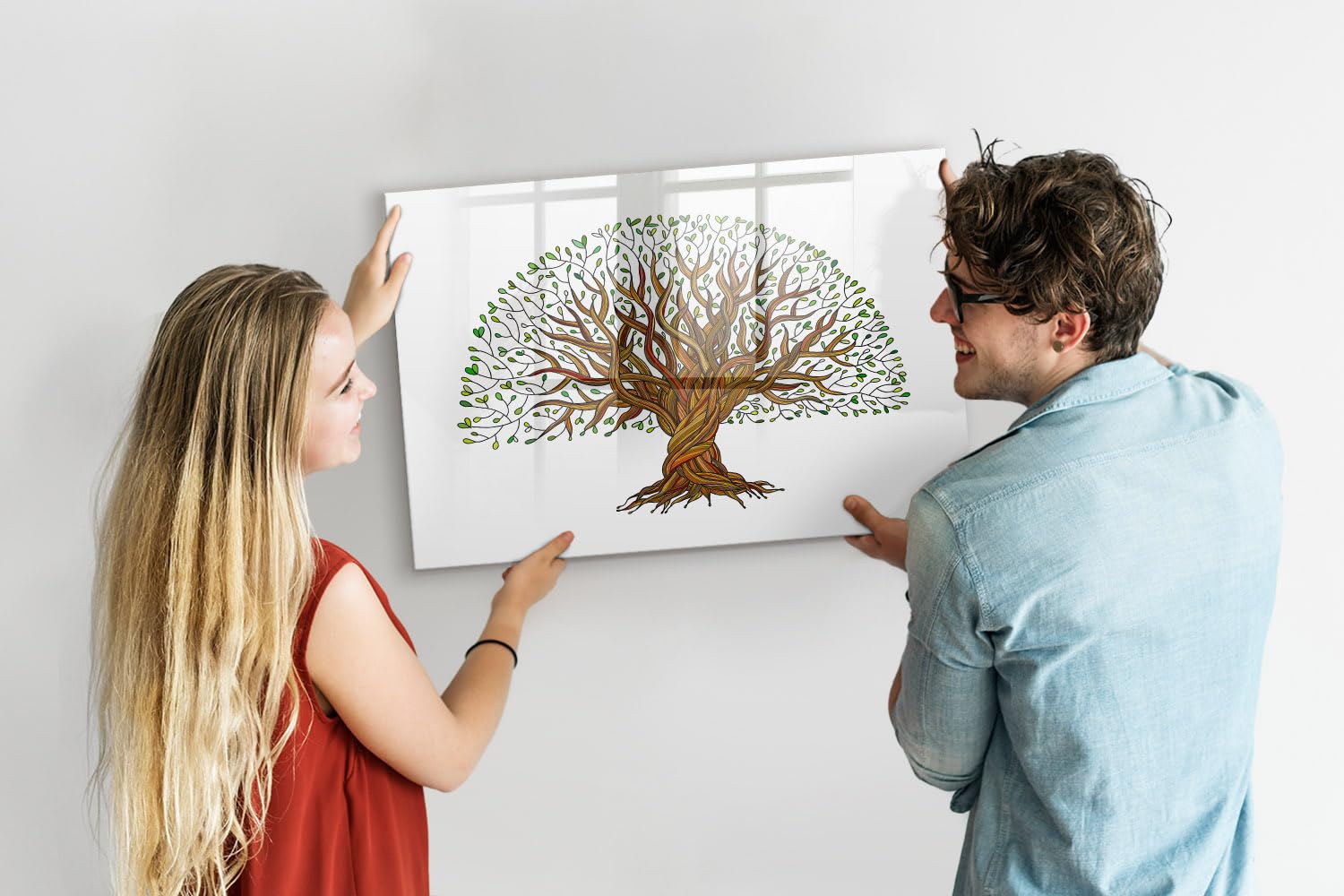 Lavagna memo magnetica 90x60 cm | Radici degli alberi