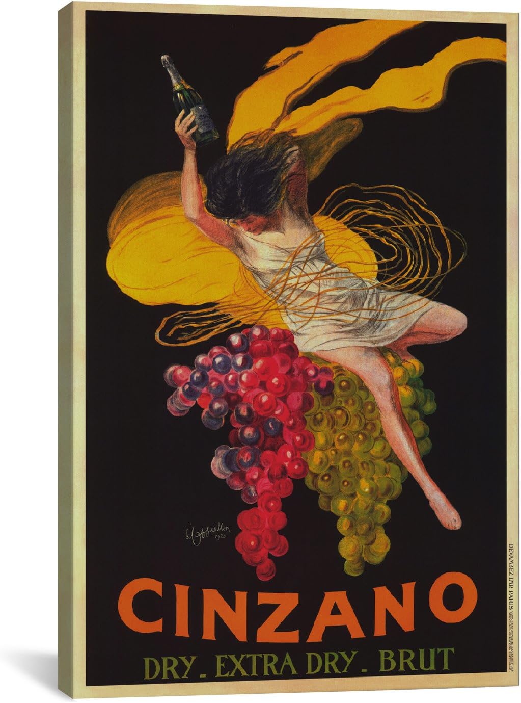 iCanvasART Vintage Asti Cinzano by Leonetto Cappiello Canvas Art Print, 41 by 27-Inch