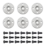 Honbay 6PCS Metal Servo Arms Horn Aluminum Round 25T Standard Servo Disc with Screw for RC Robot Boat Car Airplane Hop-up Parts