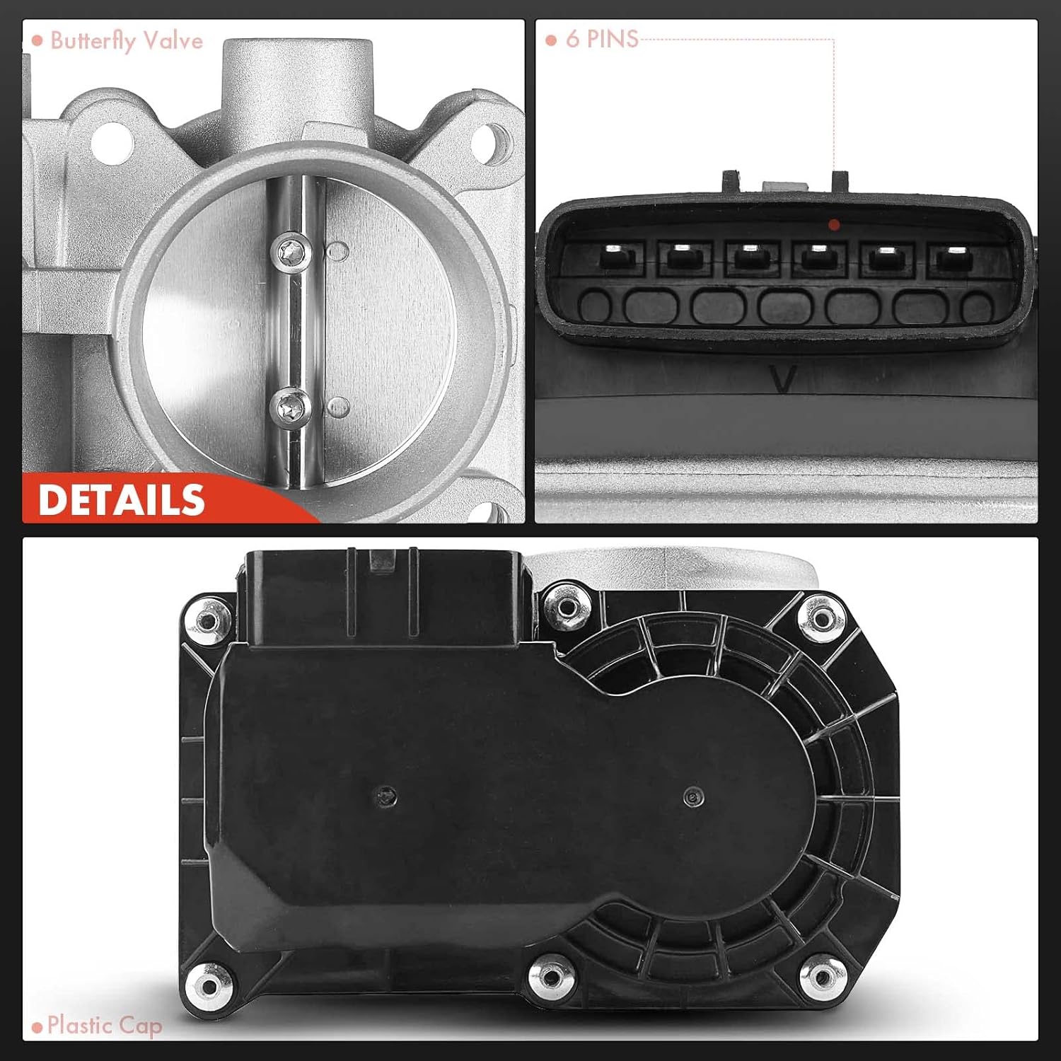 A-Premium Electronic Throttle Body with Sensor Compatible with Nissan Versa 2012-2019, Versa Note 2014-2019 1.6L Replace# 16119-3AN0A, 16119-3AN0B