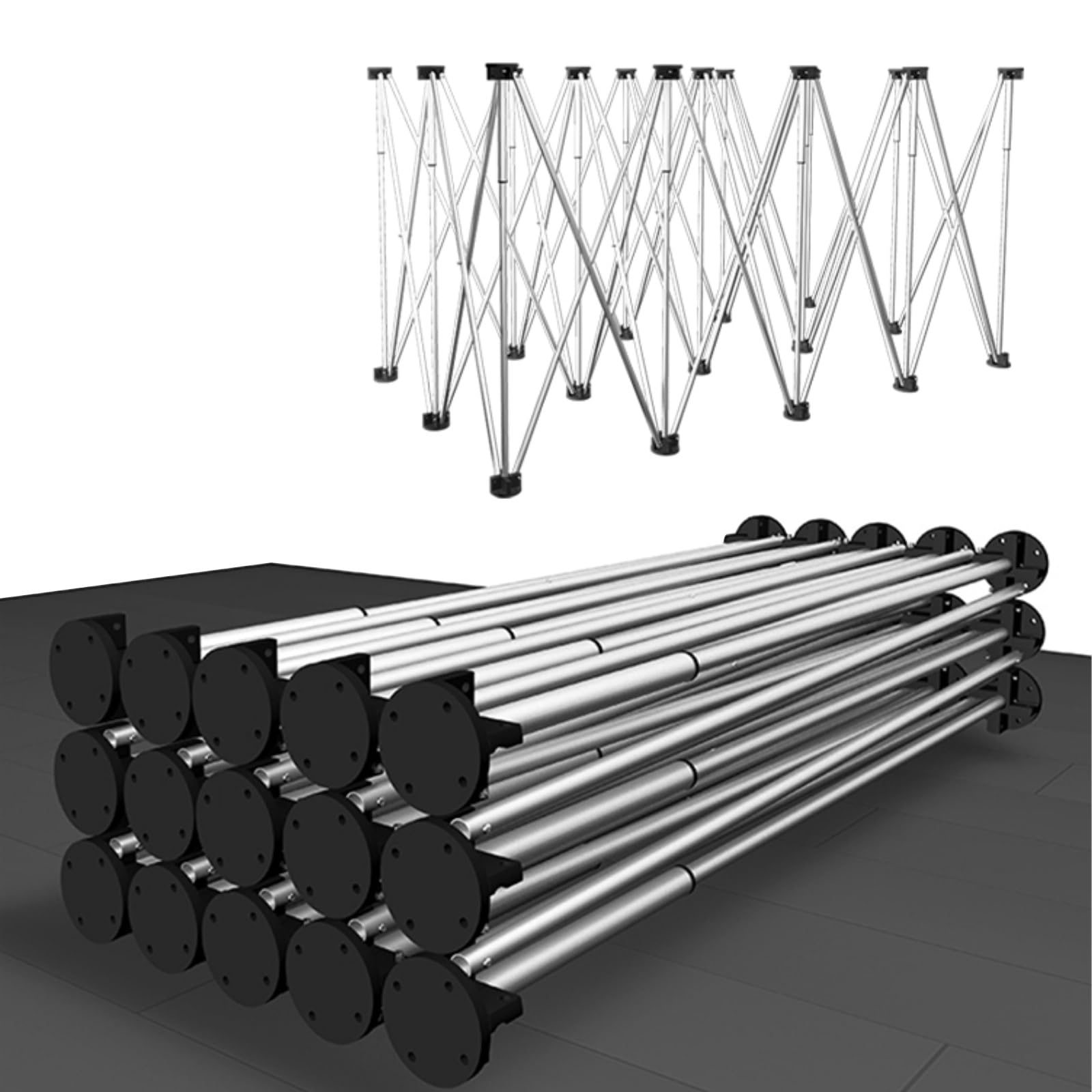 Mesa De Trabajo Retráctil Plegable, Banco De Trabajo Plegable De Servicio Pesado, Ideal para Proyectos De Construcción Y Bricolaje, Estación Obras Móviles, Mesa De Construcción(8 Legs)