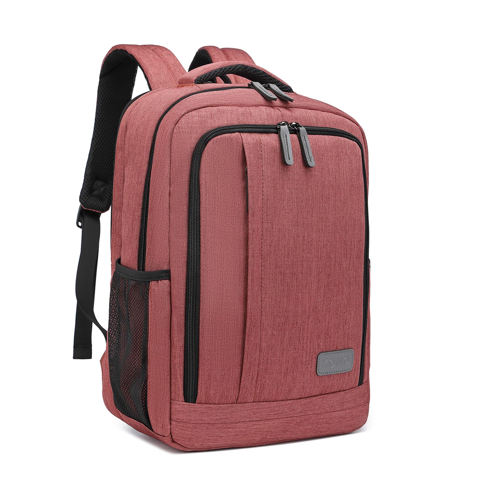 Kono Laptop Backpack for Men Computer Bag for 15.6 Inch Notebook School Bags Casual Daypack Rucksack for Women Men Travel Business Work College (Claret)