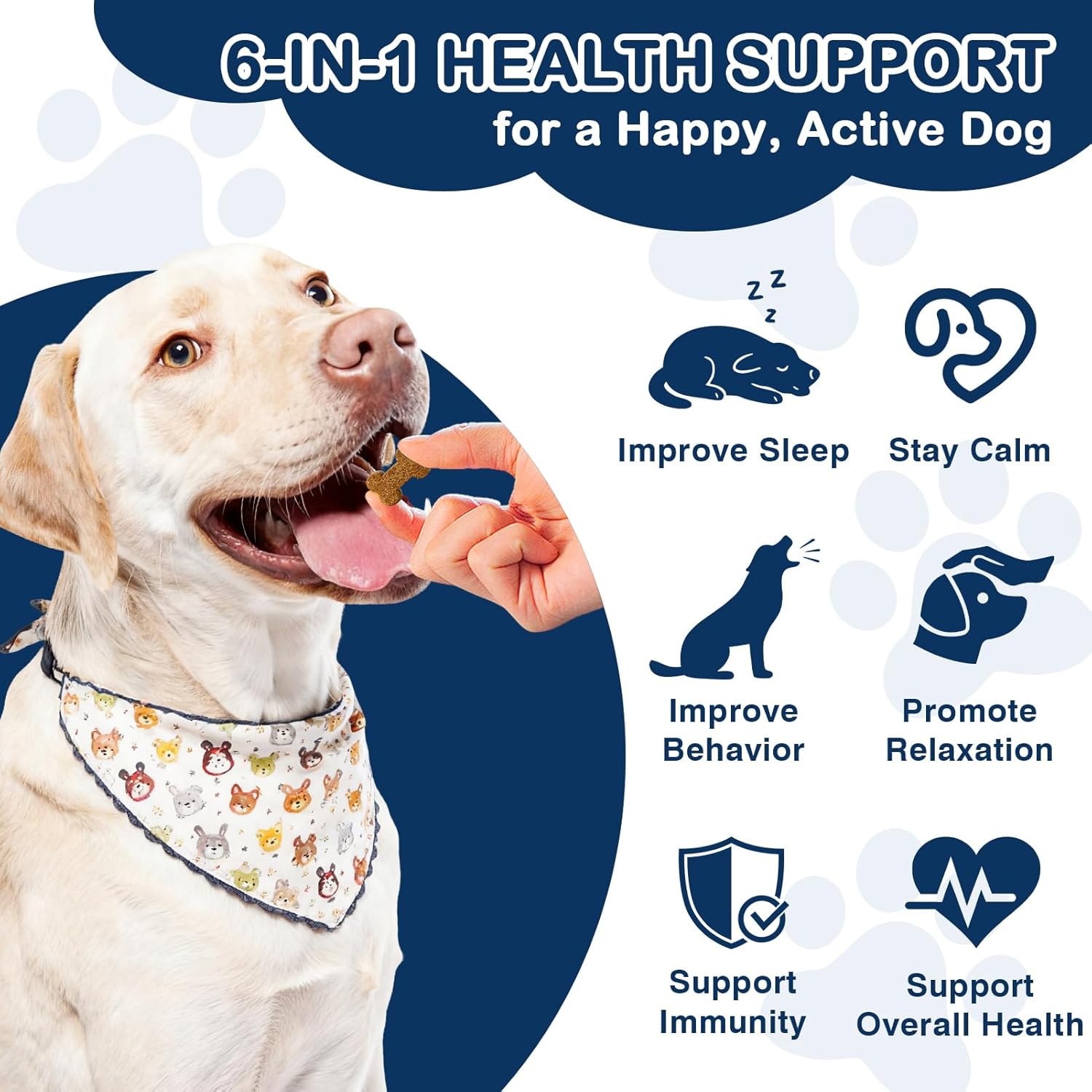 2 Pack Calming Chews for Dogs 300 Count with Melatonin Dog Anxiety Chews Stress Relief Sleep Treats Extra Strength Calming for All Dogs-Fireworks Thunder Barking Separation Vet Approved Chicken Flavor