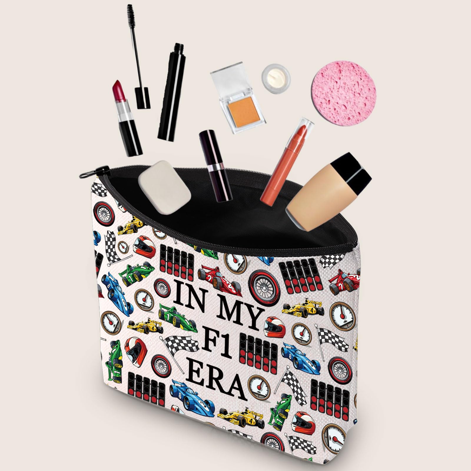 Formula Lover Gift in My Formula Era Cosmetic Bag Formula Racing Fan Gift Race Week Gift - Image 3