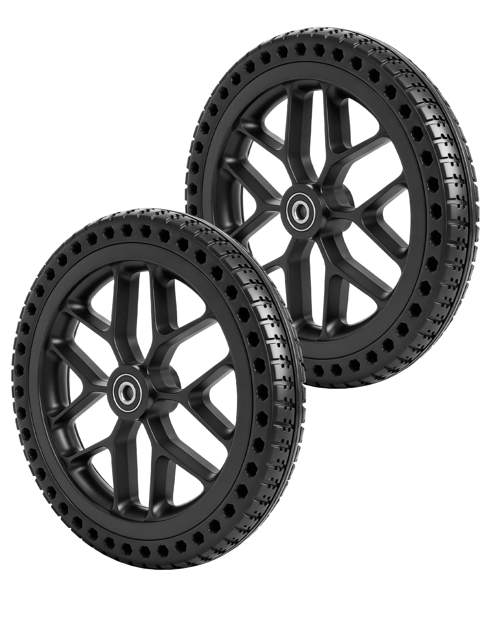 Photo 1 of 1 BlessReach Universal Walker Wheels Replacement, 11 Inch Heavy-Duty Polyurethane Rollator Accessories for Seniors, Durable 1-Pack Wheels for Walkers
