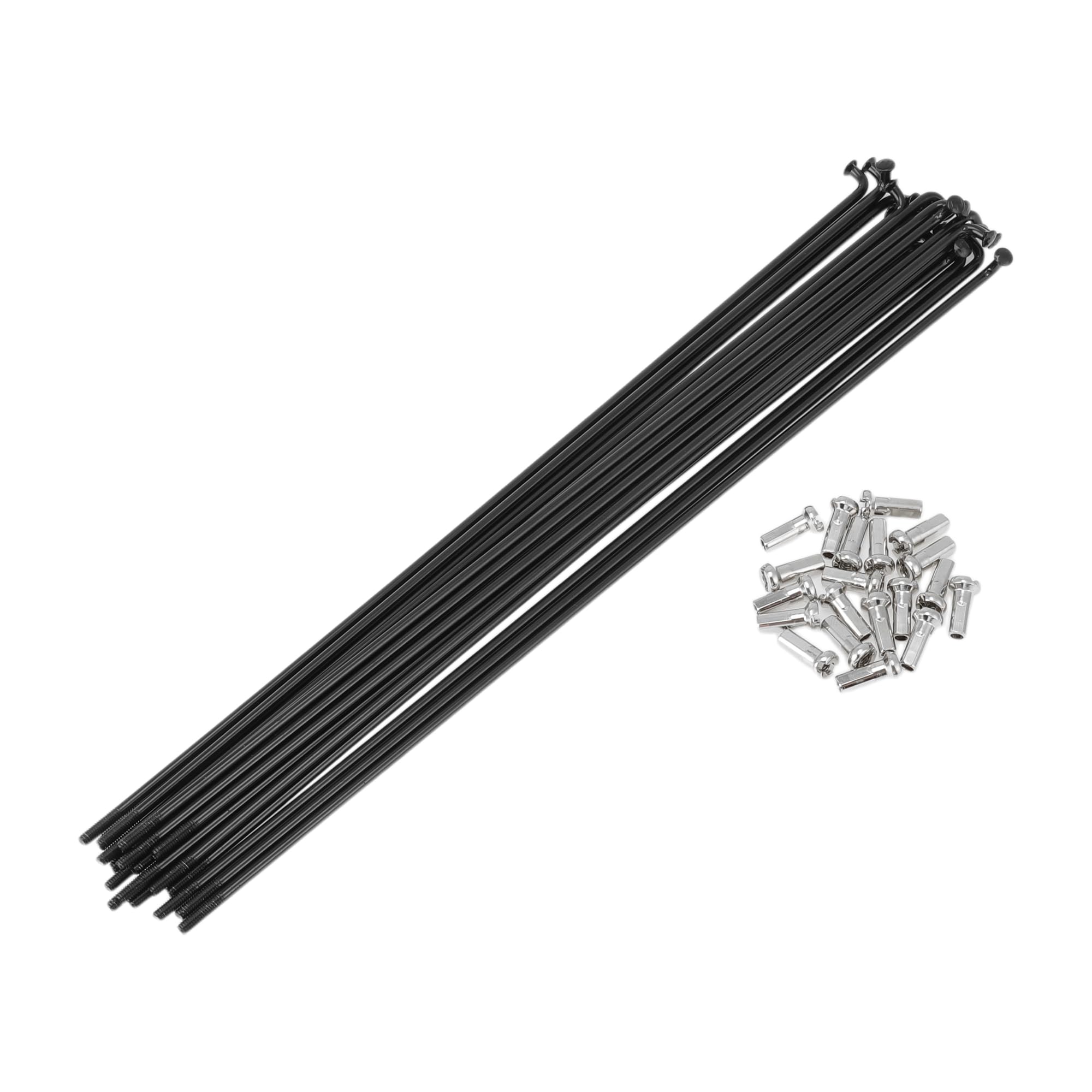 HEROFFIX 20 Set 13G Bicycle Spokes 209mm Bike Wheel Spokes 304 Stainless Steel Black