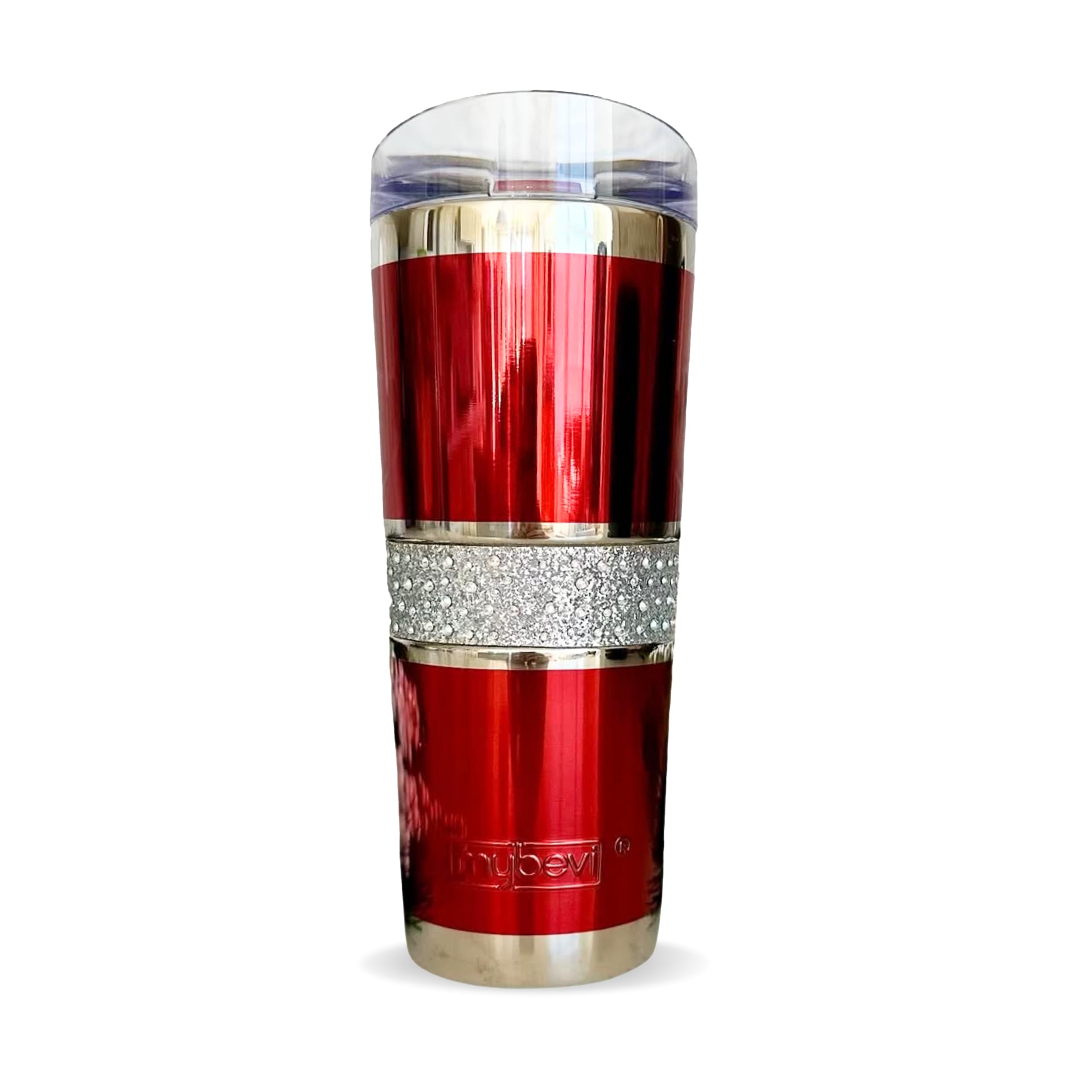 MyBevi Hollywood Insulated Tumbler – 20oz Stainless Steel Travel Cup with Leak-Resistant Lid | BPA-Free, Reusable, Fits Cup Holders, Hot & Cold for