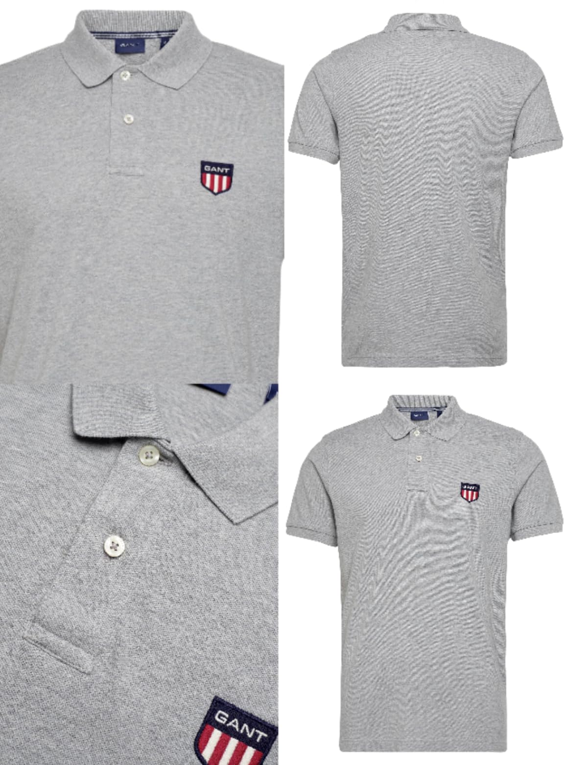 GANT Polo Shirt Polohemd Pique Retro Shield Logo Hemd T-shirt Poloshirt