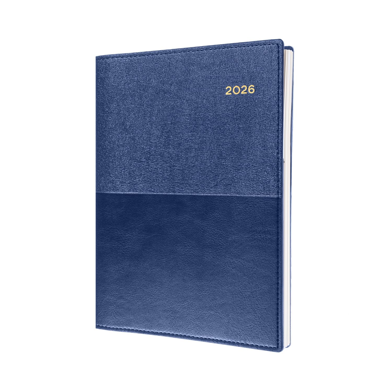Collins - Valour - 2026 12 Month Calendar Year Planner, Day-To-Page with Hourly Appointments Diary, A5 - Blue (VAL251.59-26)