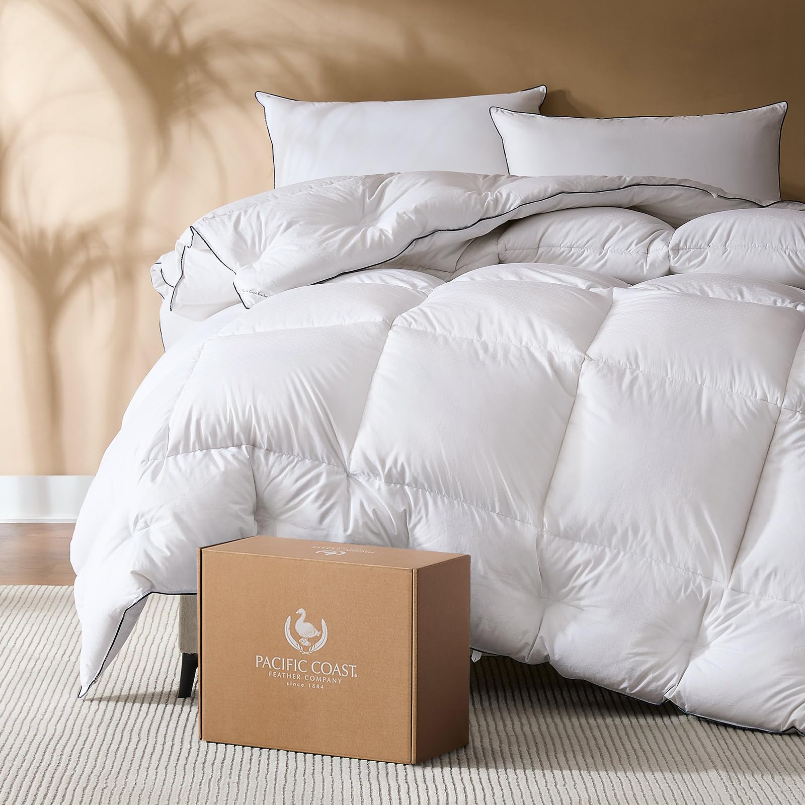 Amazon.com: Pacific Coast Queen Comforter, White Goose Down Bed