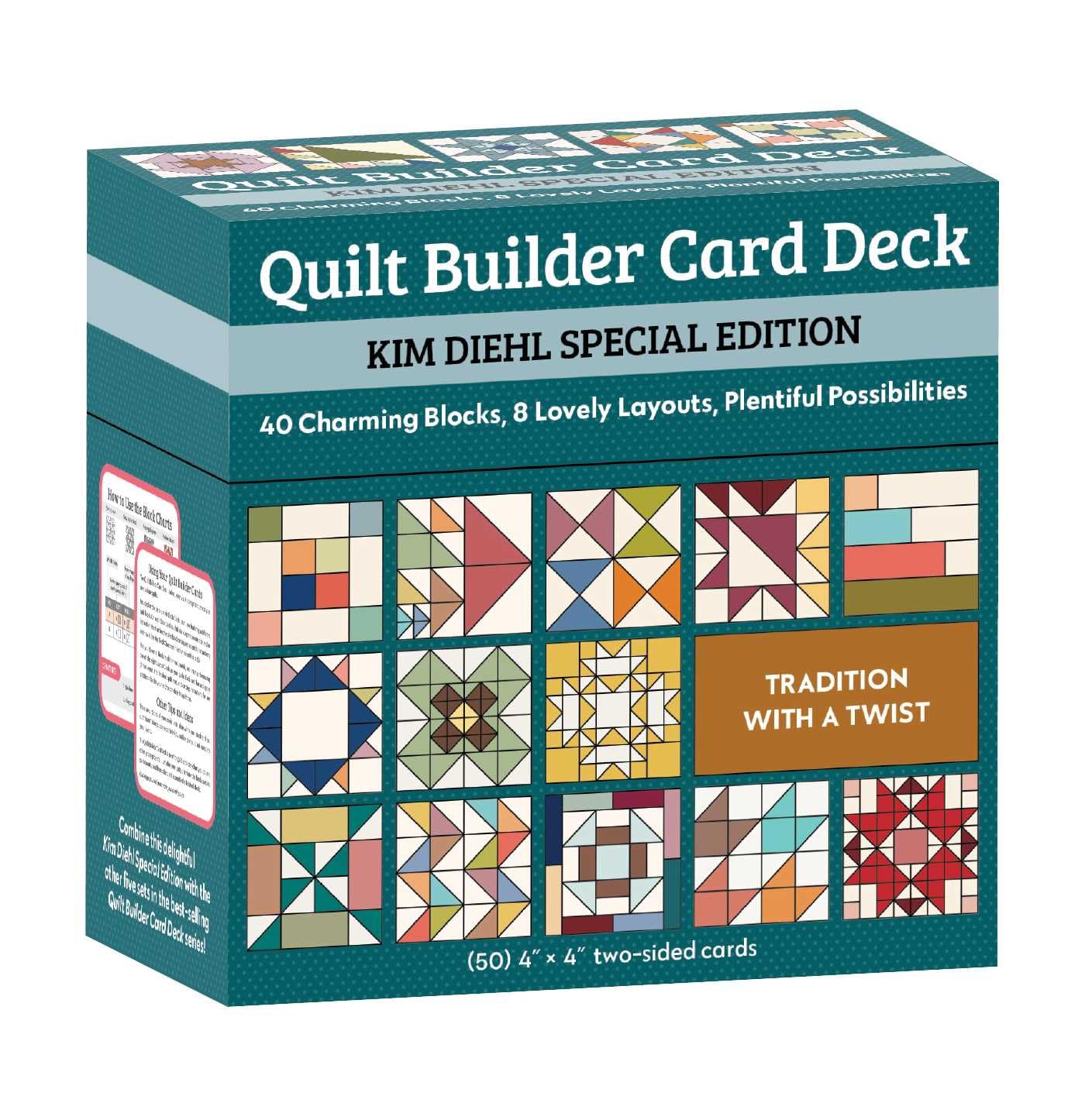 Quilt Builder Card Deck Kim Diehl Special Edition: 40 Scrappy Blocks, 8 Lovely Layouts, Plentiful Possibilities