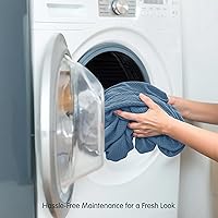 Vista 512 de CHUN YI - Funda elástica para sofá (7 piezas), funda para sofá de 3 plazas con tres respaldos y cojines separados con banda elástica, tela jacquard