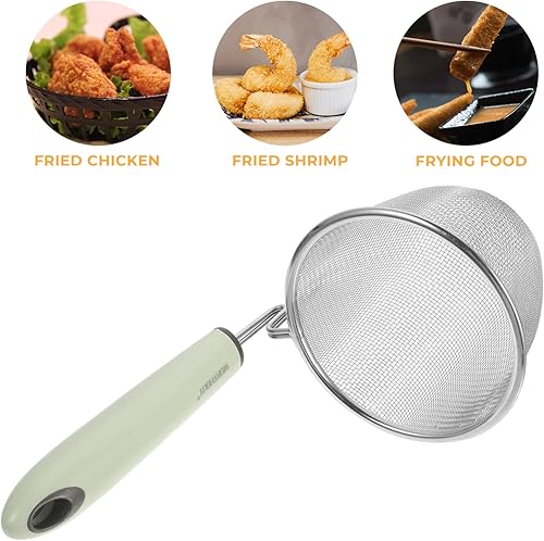 Miniatura 5 de Spaghetti Stainless Steel Frying Basket Wire Mesh French Chip Frying Serving Basket Pasta Strainer Noodle Sifter with Handle Potato Cooking Tool for