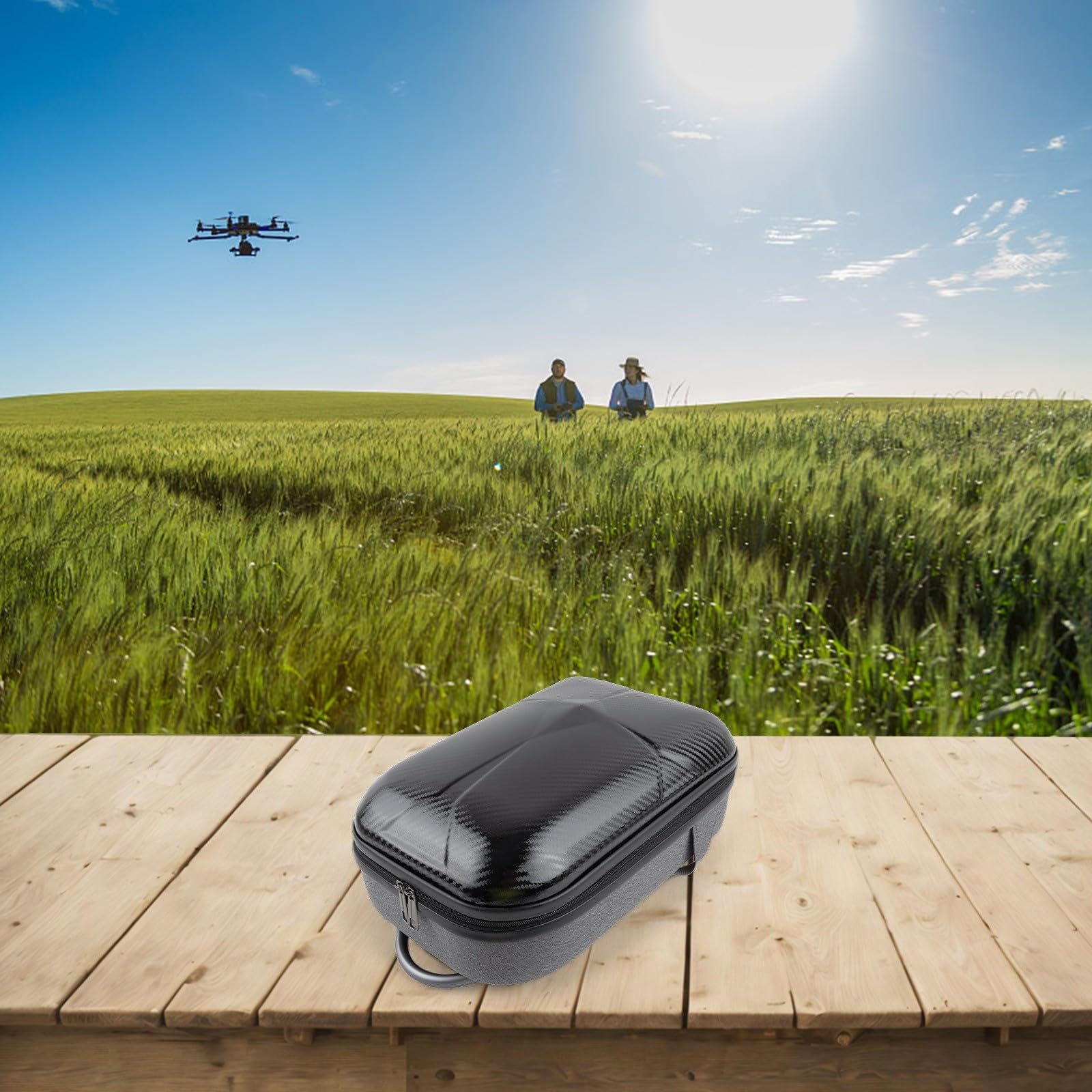 Mochila rígida de EVA para DJI Flip Fly More para COMBO, 40x28x15cm Funda a prueba de golpes con almacenamiento para control remoto y accesorios, ideal para viajes, senderismo, aventuras al