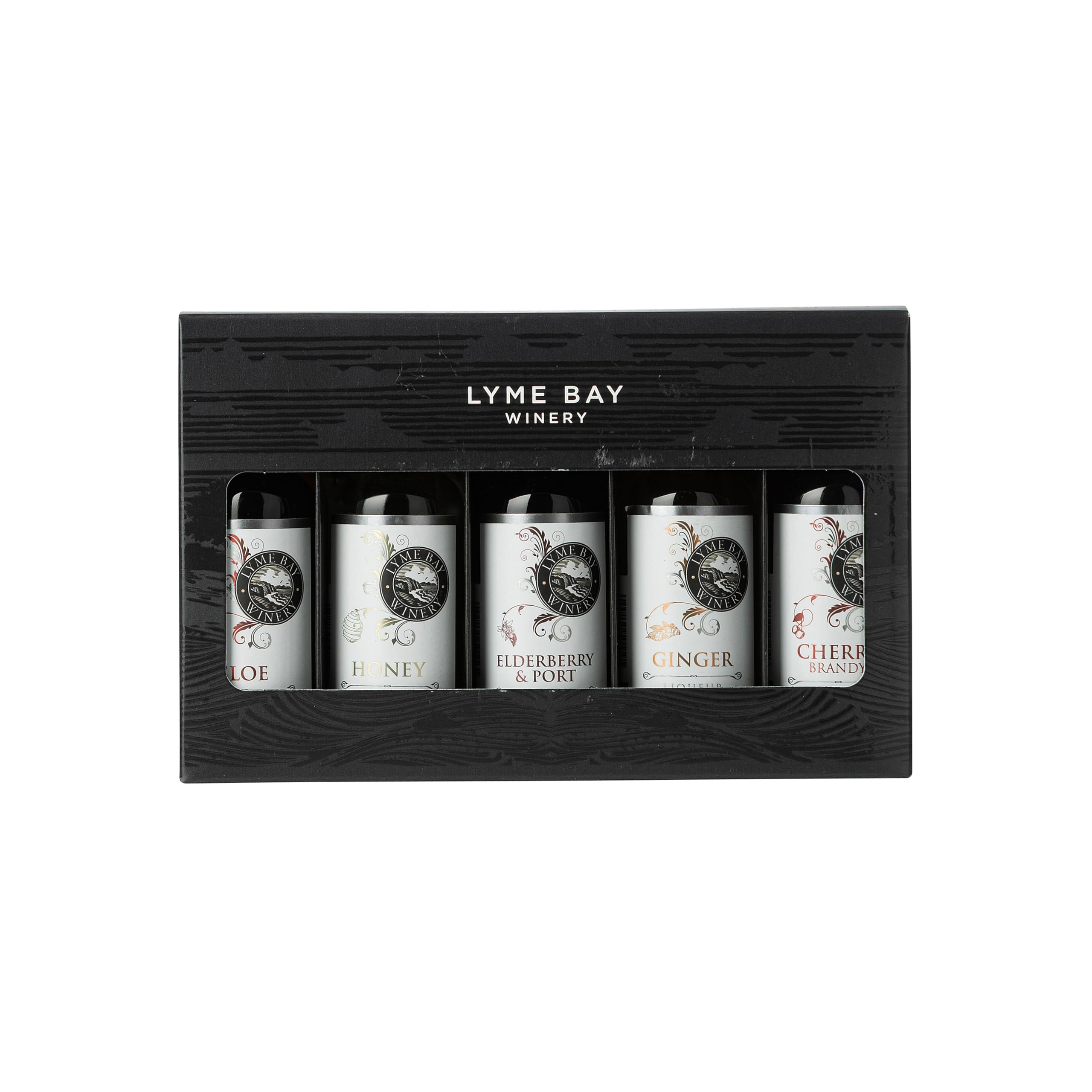 The Lyme Bay Winery 5-Piece Miniature Liqueur Gift Box, 5 cl