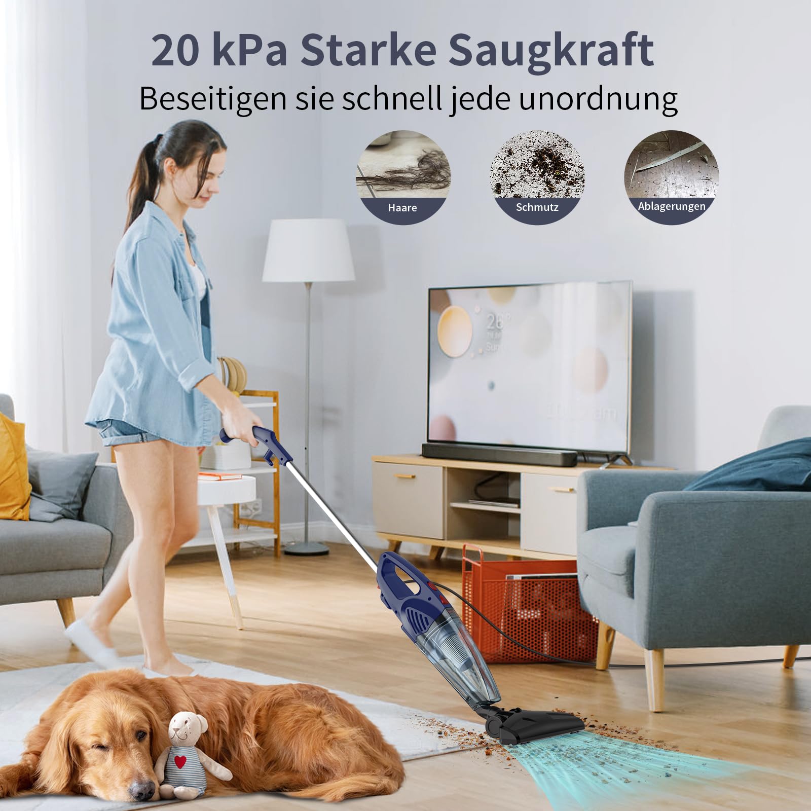 Sanovy Turbo Flex X28 Steelstofzuiger Draadloos - Zonder Zak - Op Accu