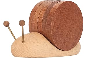 Adorable Snail Coaster Set: A Touch of Whimsy for Your Drinkware