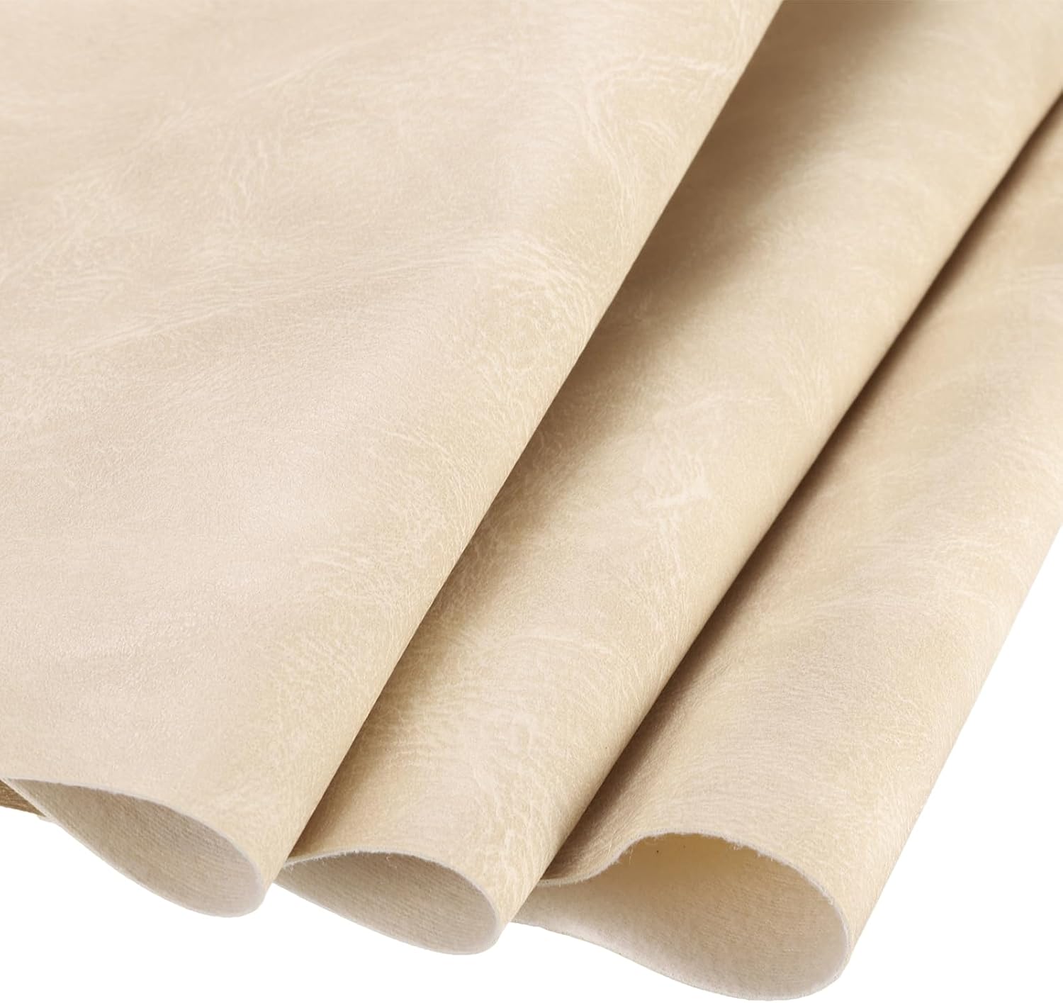 DMiotech 1 Pack 54 Inch x 108 Inch Faux Leather Sheet Furniture Cover Wooden Skin Beige PU Leather Roll for Handmade DIY Craft Projects