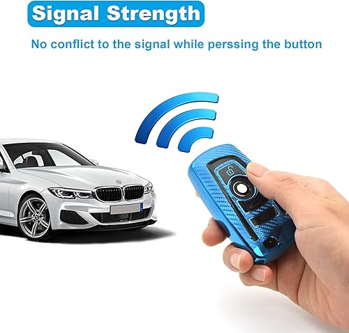 Miniatura 6 de Funda para llavero BMW, funda para llavero para 1, 3, 4, 5, 6, 7, serie X3, X4, M5, M6, GT3, GT5, llave de control remoto