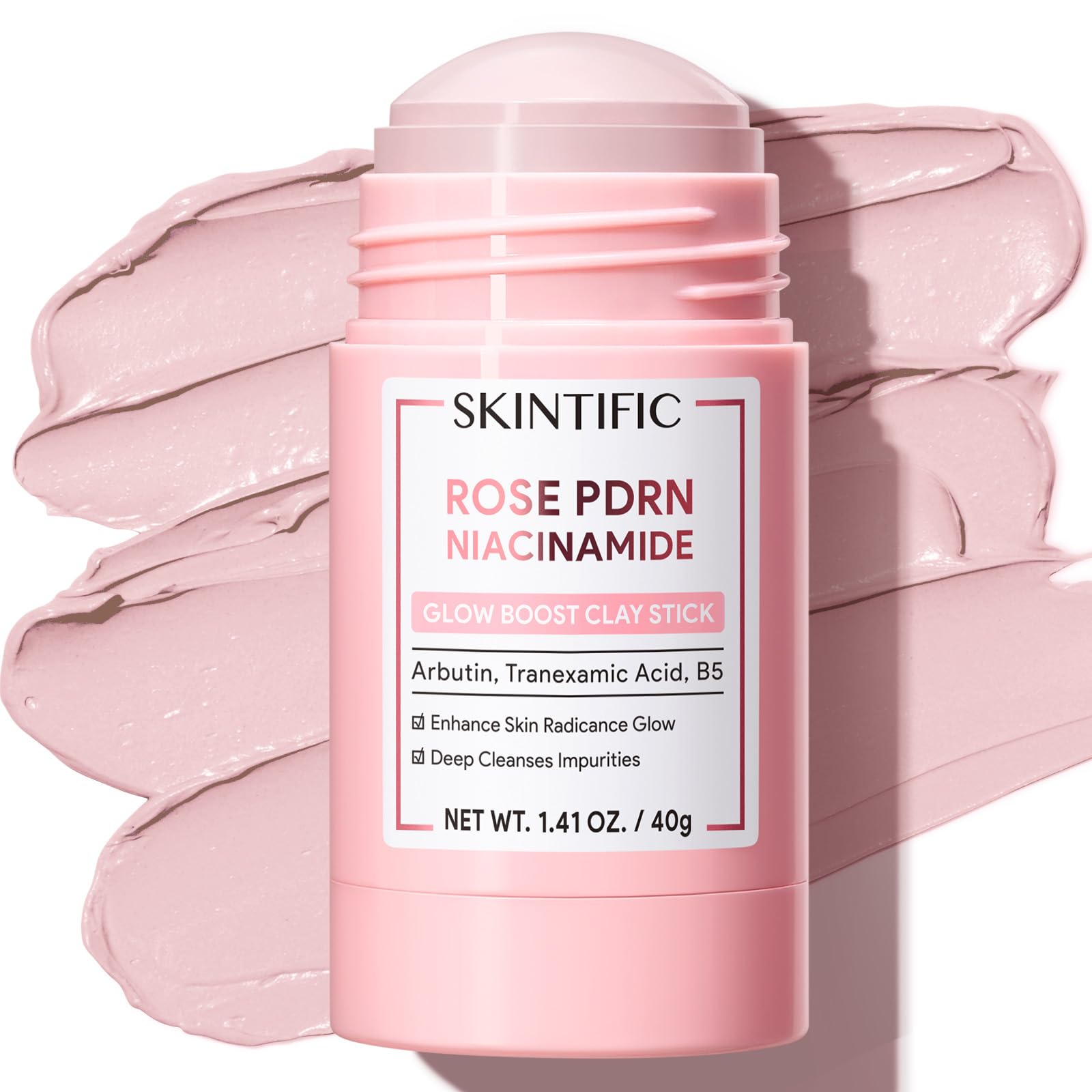 SKINTIFIC Rose PDRN Clay Mask Stick with Niacinamide & Alpha-Arbutin product preview