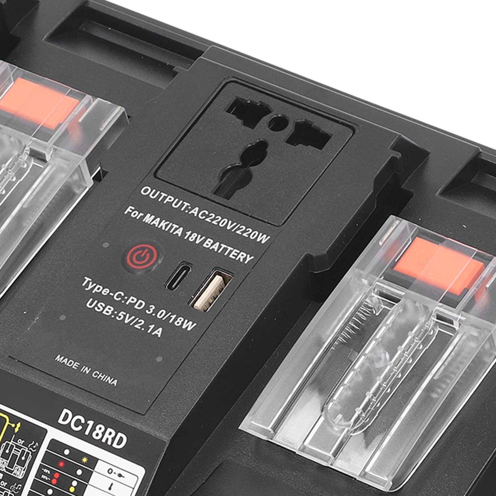 Cargador de Batería de Dos Puertos, Reemplazo de Cargador Rápido de Doble Puerto, Ahorro de Tiempo de Computadora de 100-240V (Enchufe de la UE)