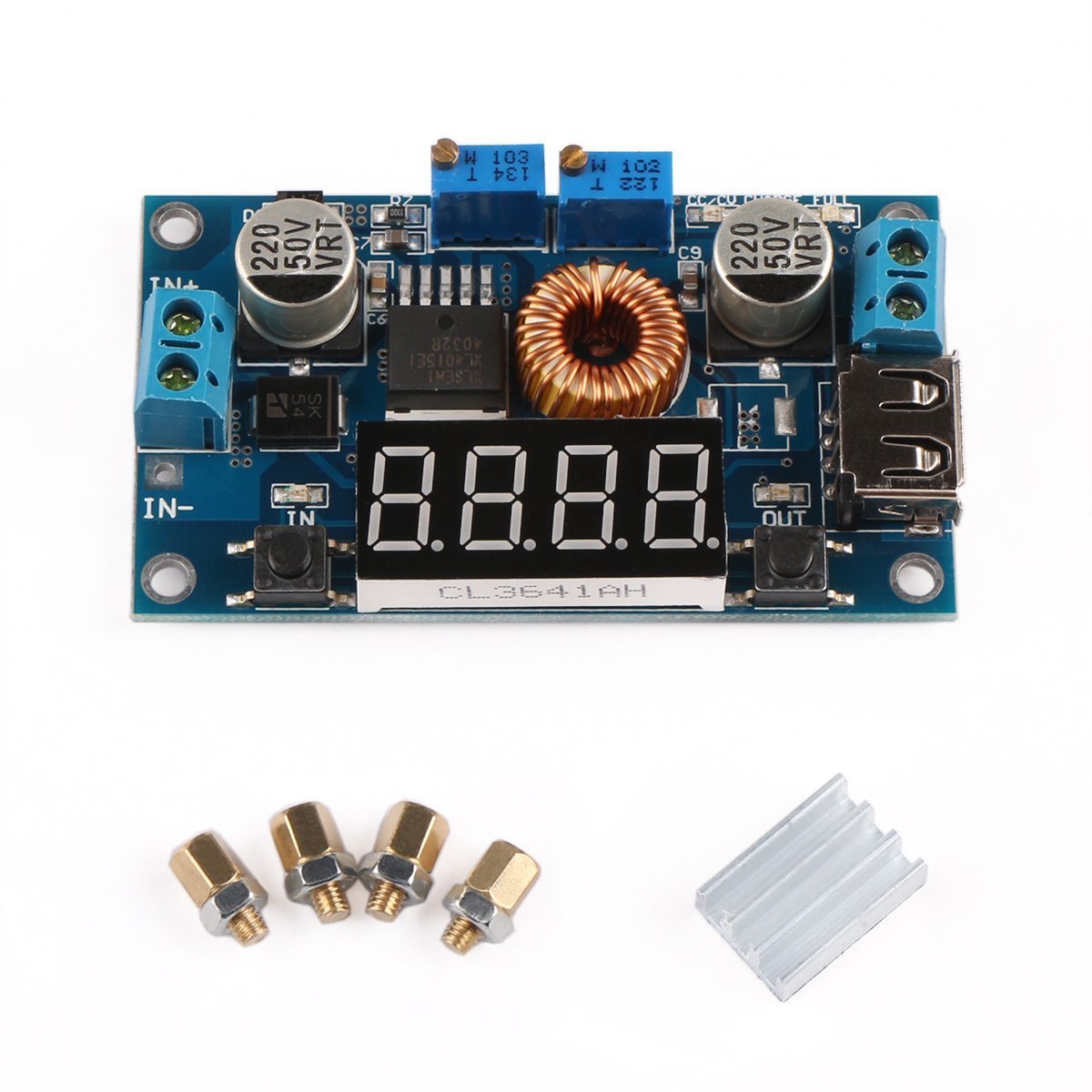 LM2596 Regulator with Heatsink&Screws DROK LM2596 DC Buck Voltage