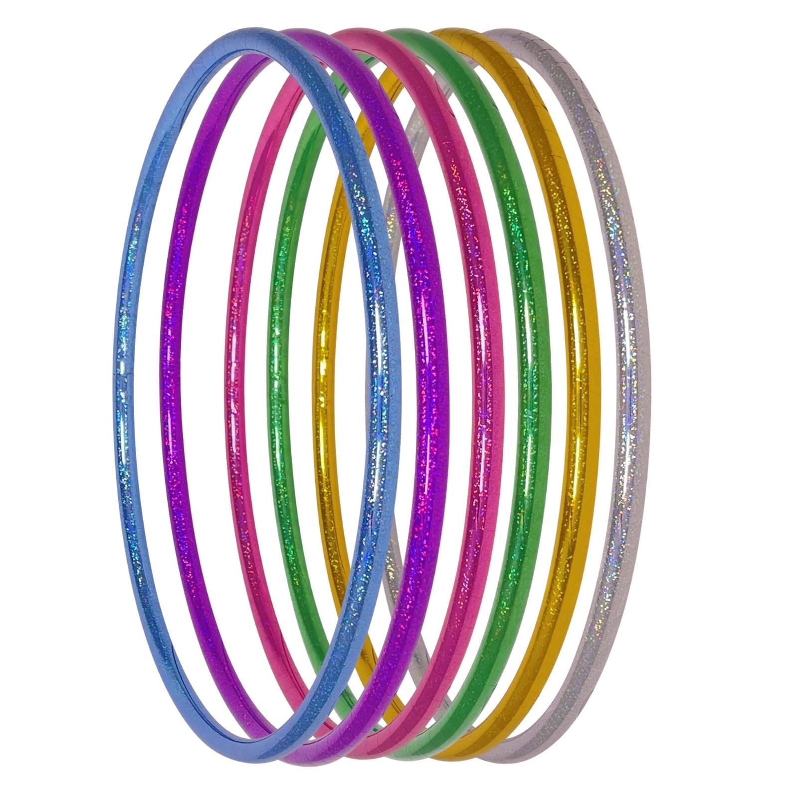 Hula Hoop per Bambini, Colori brillantinati Ø60/70/80cm