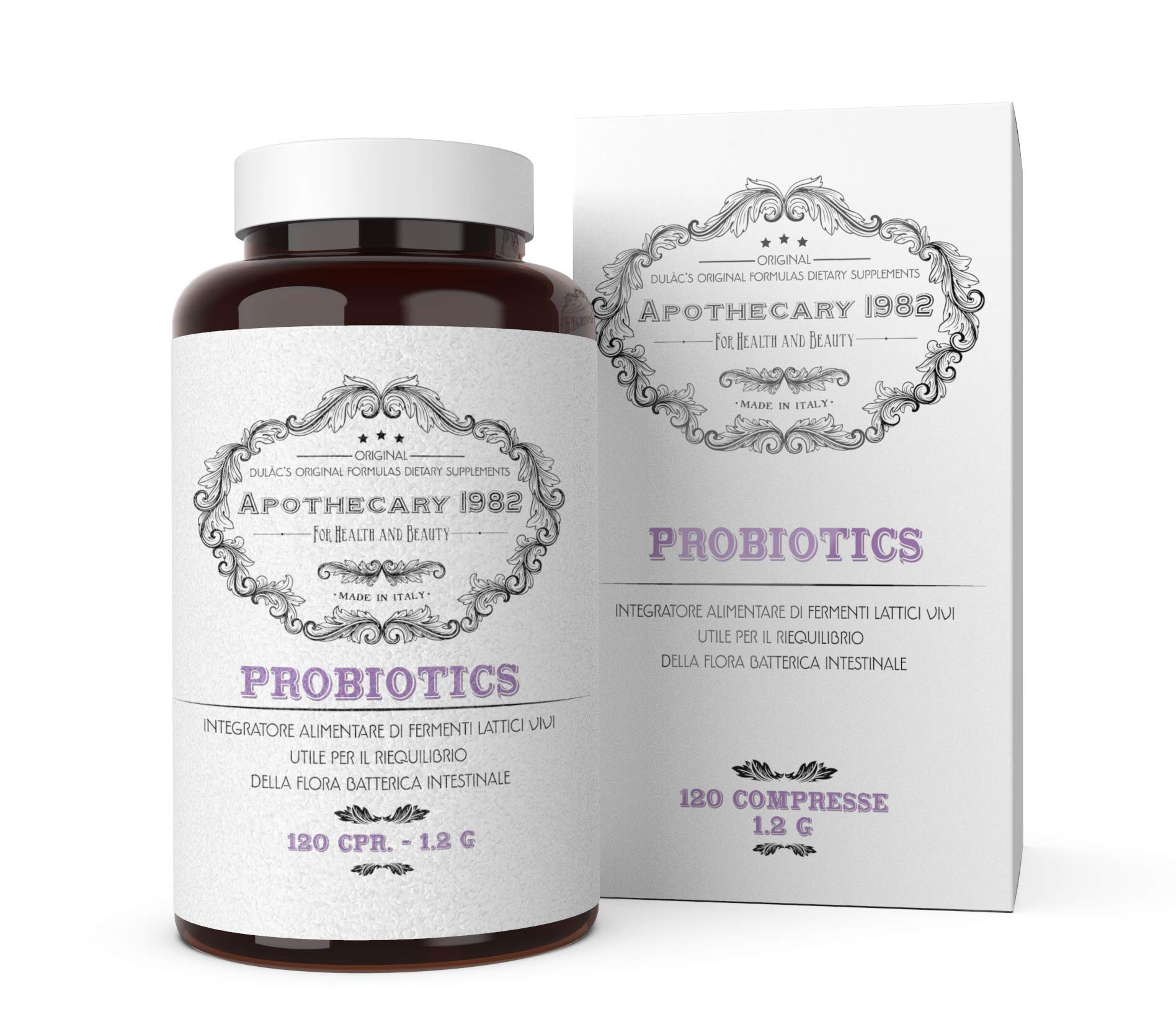 Buy Probiotics Supplement Dulàc, 120 Probiotic Tablets (4 Months Supply
